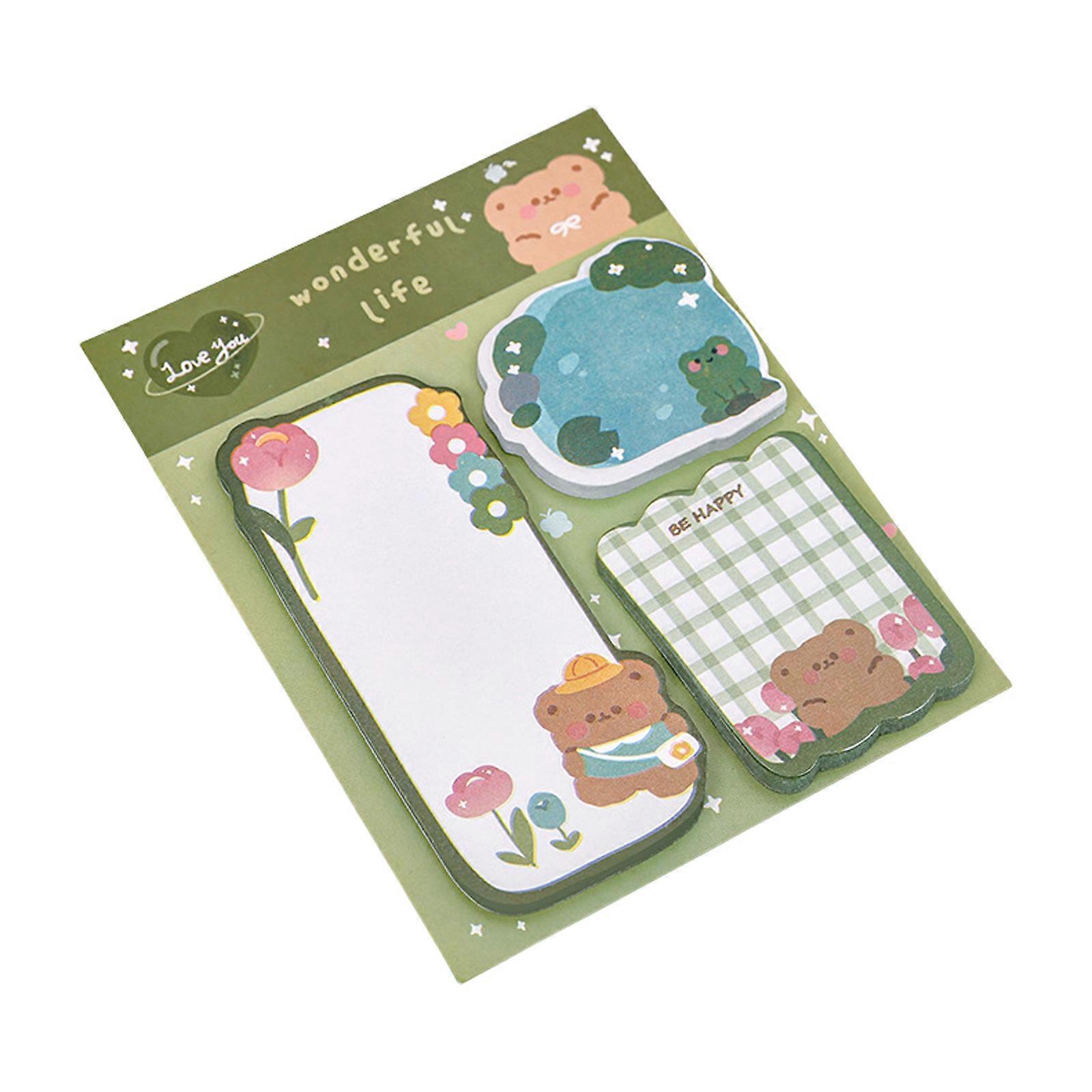 60 Sayfa Komik Hayvan Not Defteri Yapışkanlı Notlar Kağıt Cep Not Defteri Hatırlatıcı Kitap Dergisi Defter Planlayıcı Takvim