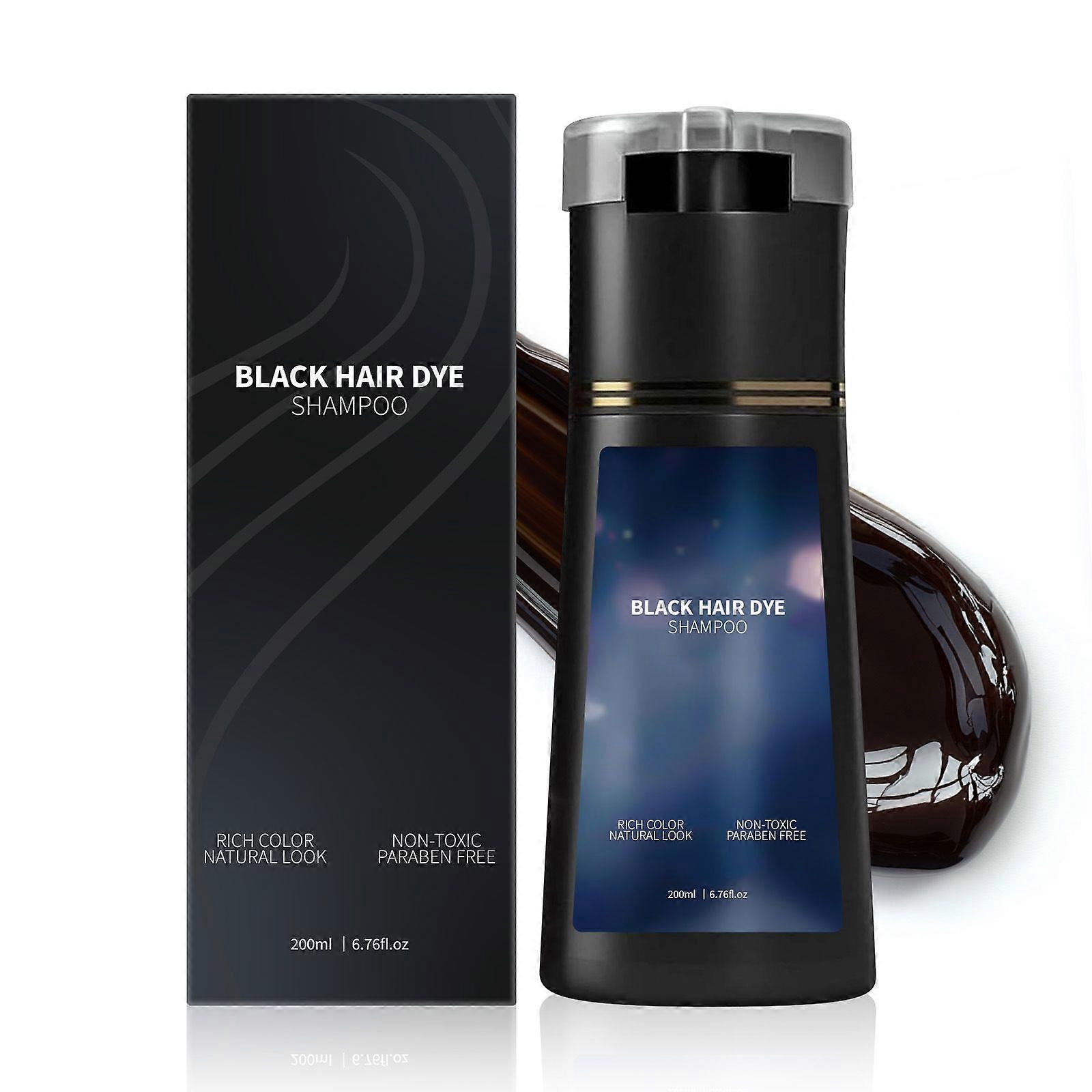 Shampooing colorant pour cheveux, shampooing colorant instantané 3 en 1, shampooing colorant naturel longue durée pour la couverture des cheveux gris, adapté aux femmes et aux hommes