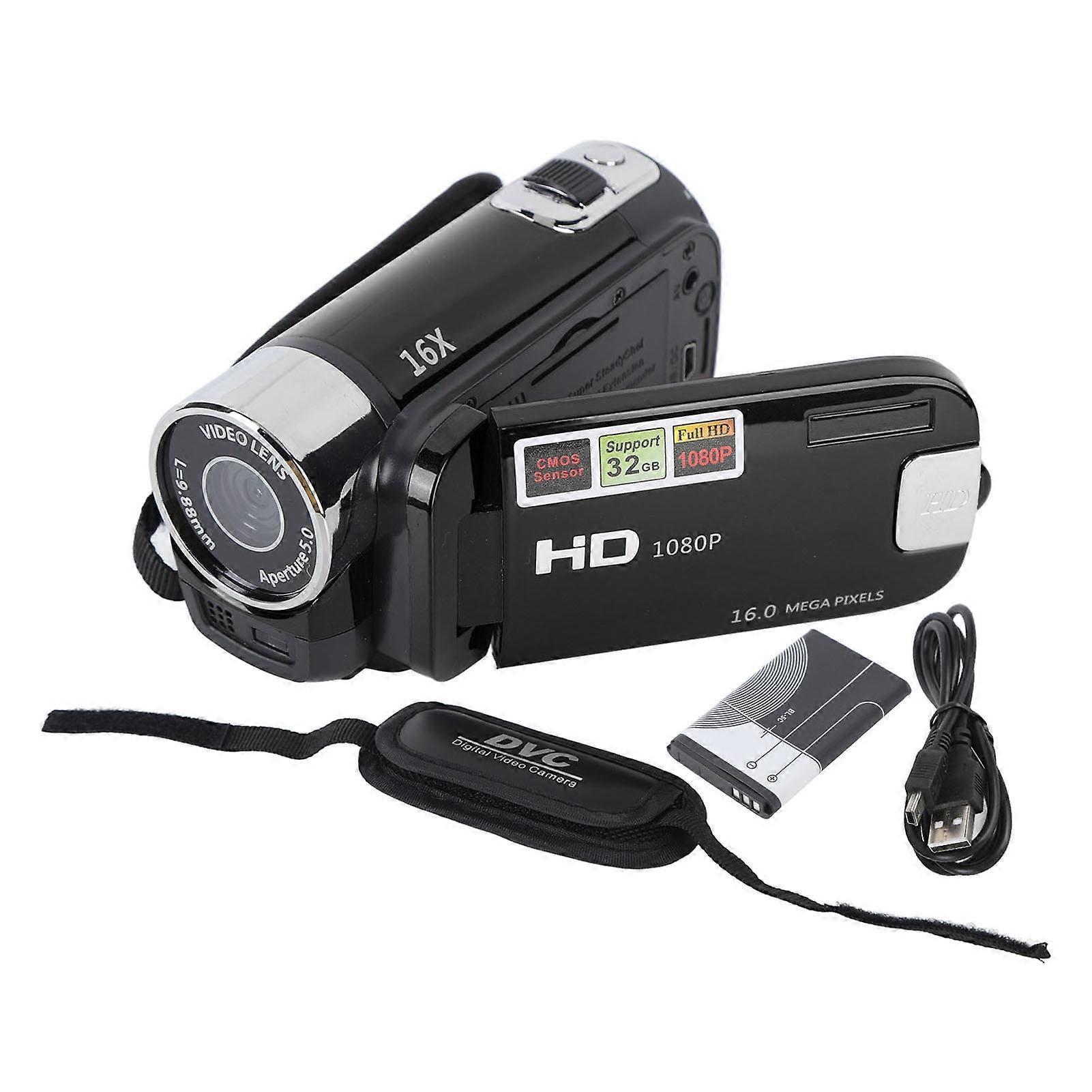 Caméra vidéo 4K 48 MP, écran TFT rotatif 2,7 pouces, zoom numérique 16x, avec câble USB