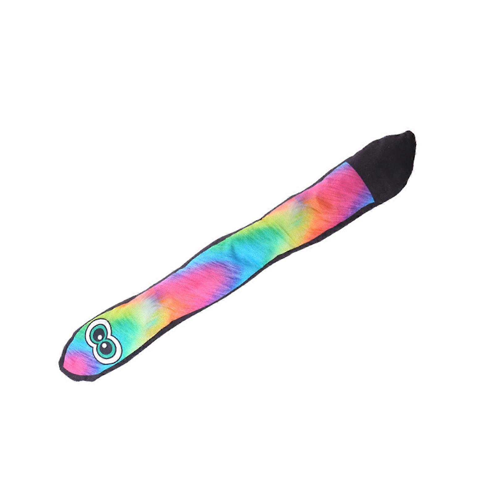 Dog SnakeShape Dog Toy Puppy Toy with Rattle Sound for Dog Teething Chew Squeaking SqueakySnake for Dog  rainbow