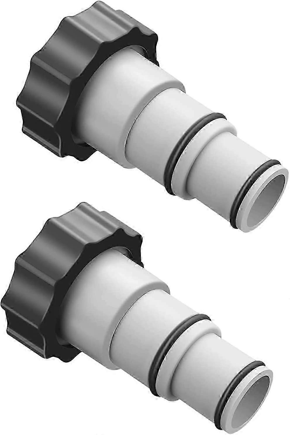 Pool Hose Adapter A for Intex Pool, Pool Hose Adapter 38 mm and 32 mm Diameter, Replacement Hose Adapter for Pump with Internal Thread for Screwing