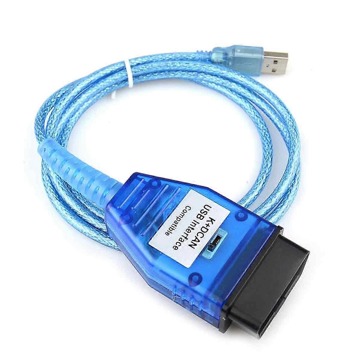 INPA K + DCAN USB FT232 with switch suitable for BMW car diagnostic line blue