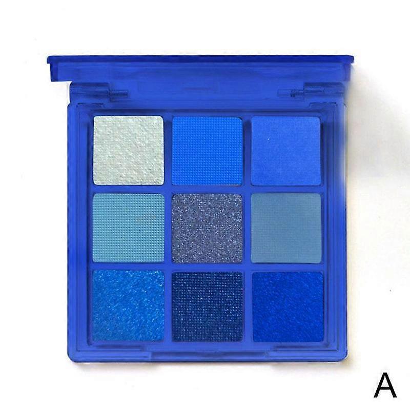 309 Blue Enchantress (A)$ Blue Eyeshadow 9-grid Pearl Matte Quality Brightening Student Cos Nine-color Makeup Palette