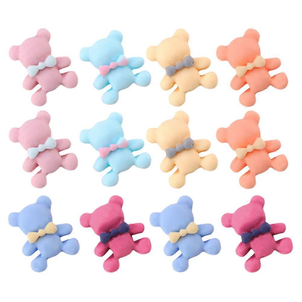 3D Nail Charms 60Pcs Assorted Color Durable Resin Material Manicure Ornament for Home