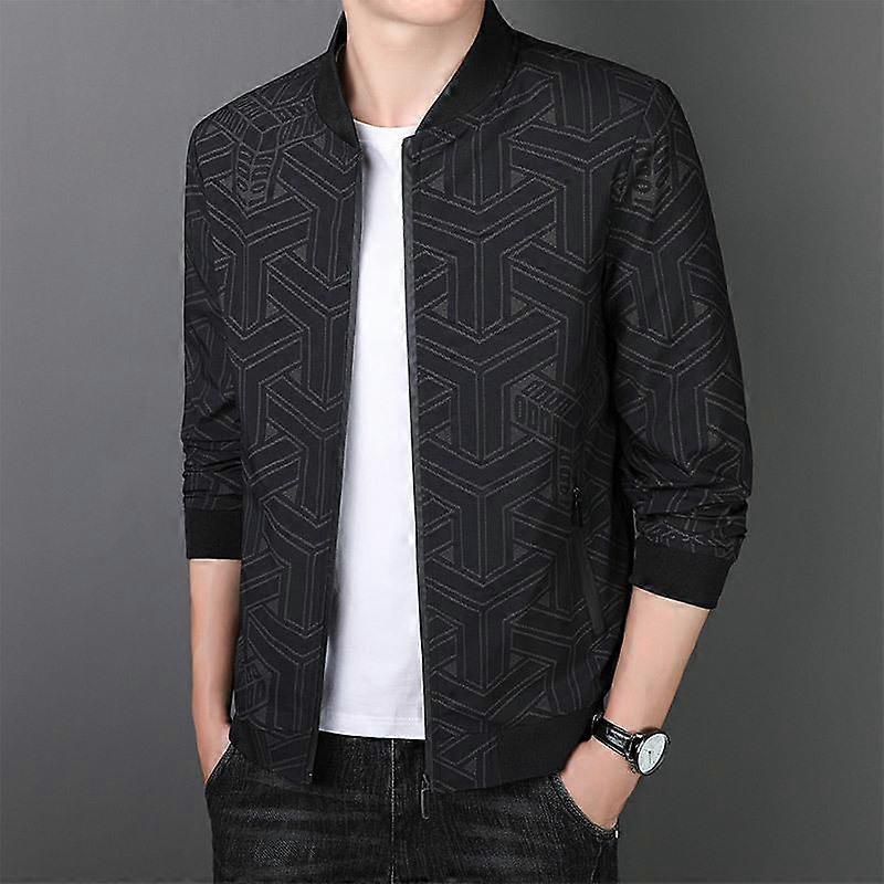 Spring and Autumn Men's Jacket Trend Korean Version Versatile Casual Jacket Spring and Autumn Baseball Collar Outerwear Men's