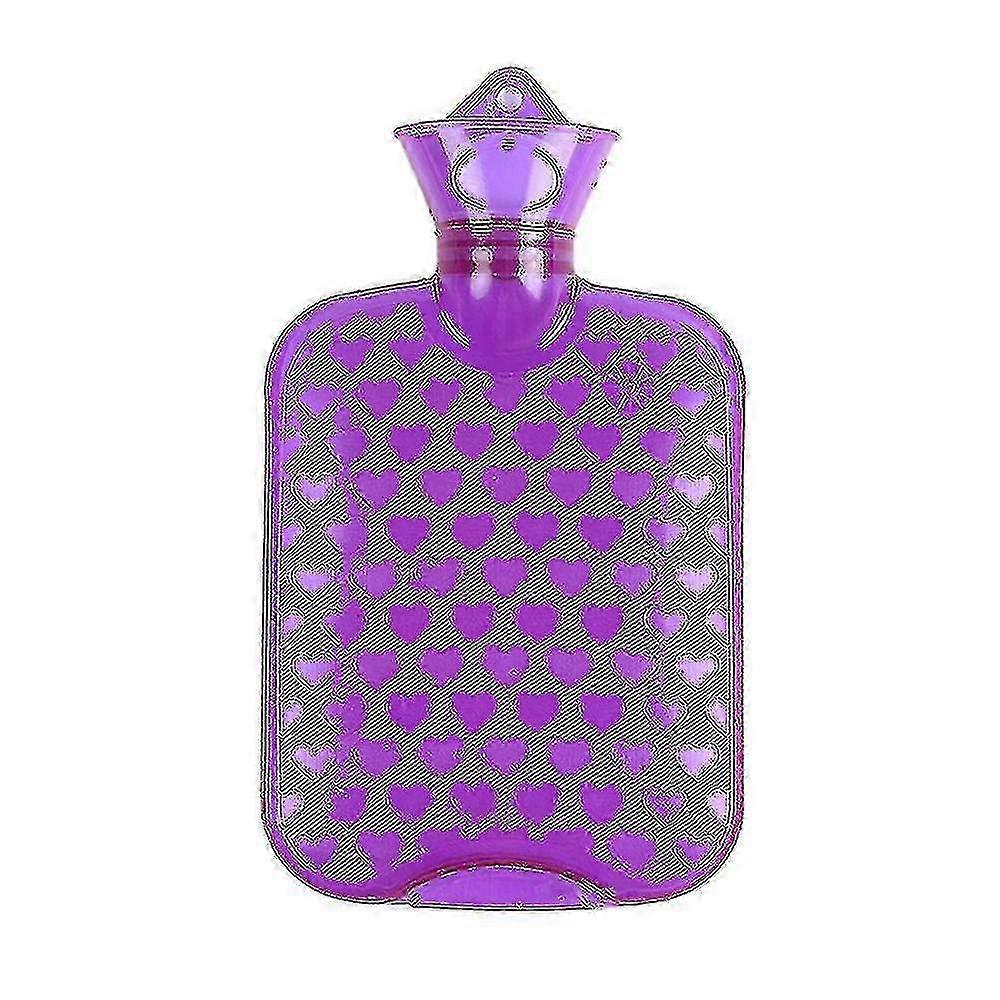 Thickened High-Density PVC Heart-Shaped Hot Water Bottle