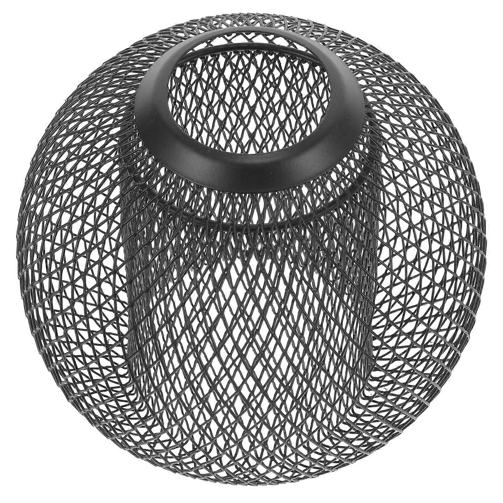 Stylish Geometric Pendant Lamp Shade, Double Layer Mesh Cover for Modern, Retro, Farmhouse Ceiling Lights – Suitable for Dining Rooms, Living Rooms,