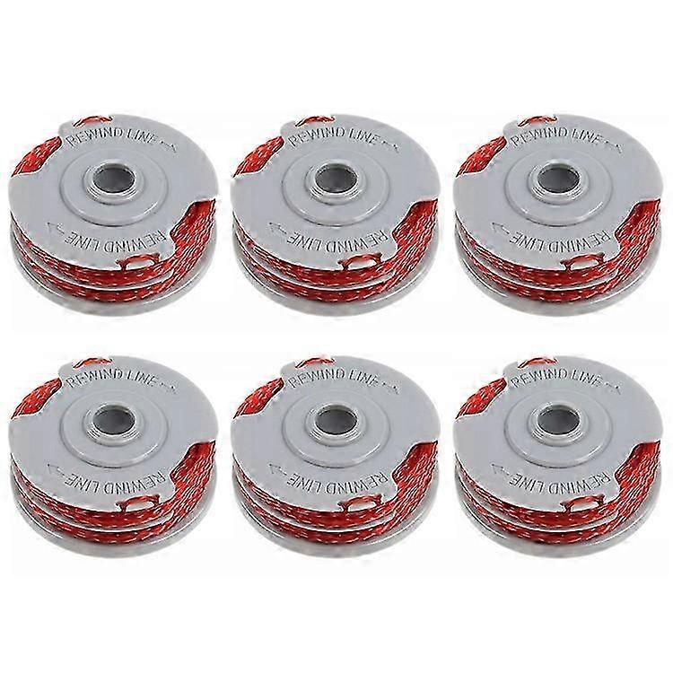 6Pcs Bobines de remplacement compatibles pour Flymo Contour 500XT Power Trim Tondeuse à gazon Bobines de fil FLY021 513937190
