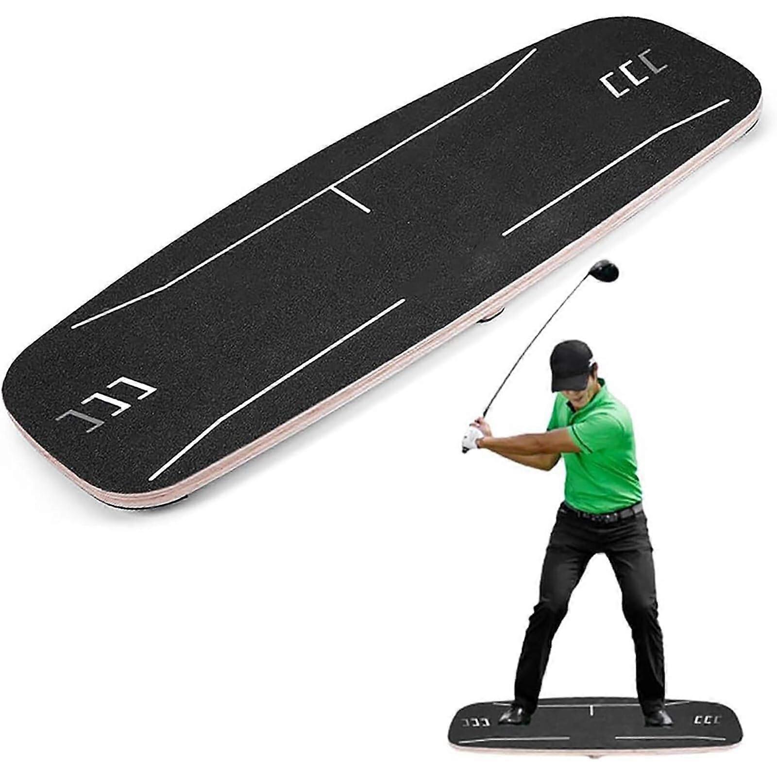 Balance Board Golf Swing Training With Voice Prompt Function, Improves Balance For Beginners, Non Slip Surface