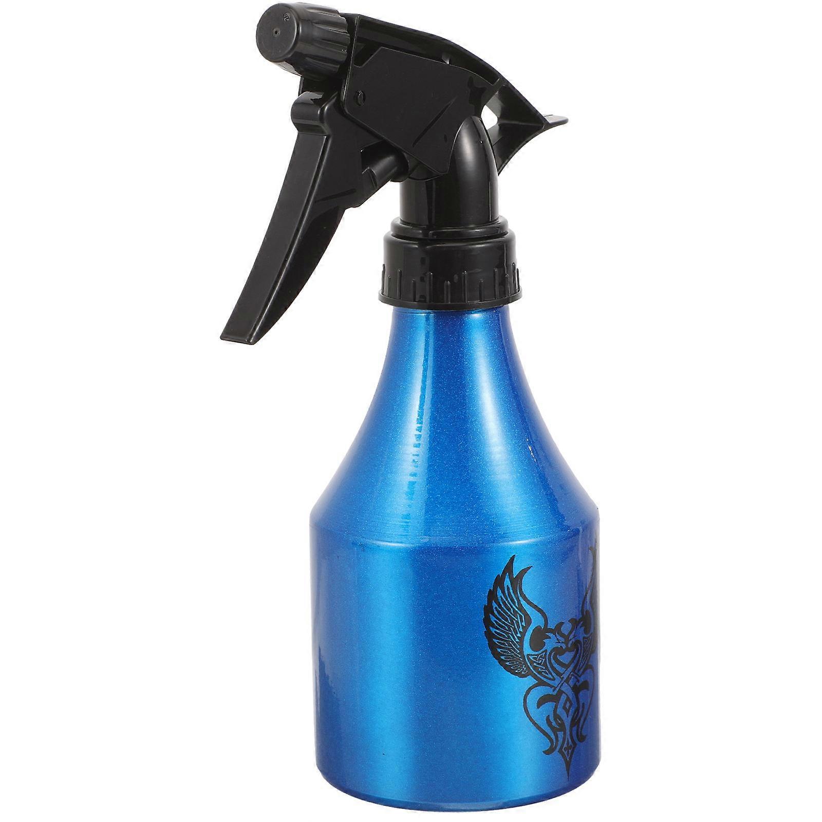 Spray Bottle For Liquid Cylindrical Simple Structure For Barber Use Blue 18x11cm Holding Water 1Pcs