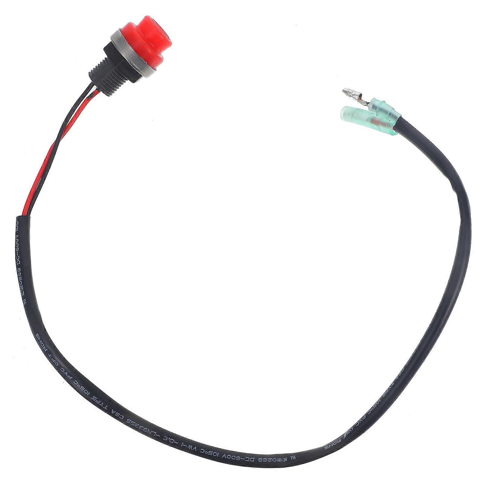 Push Start Button Rocker Marine Engine Start Button For Boat Operation Stop Engine Compact 1Pack