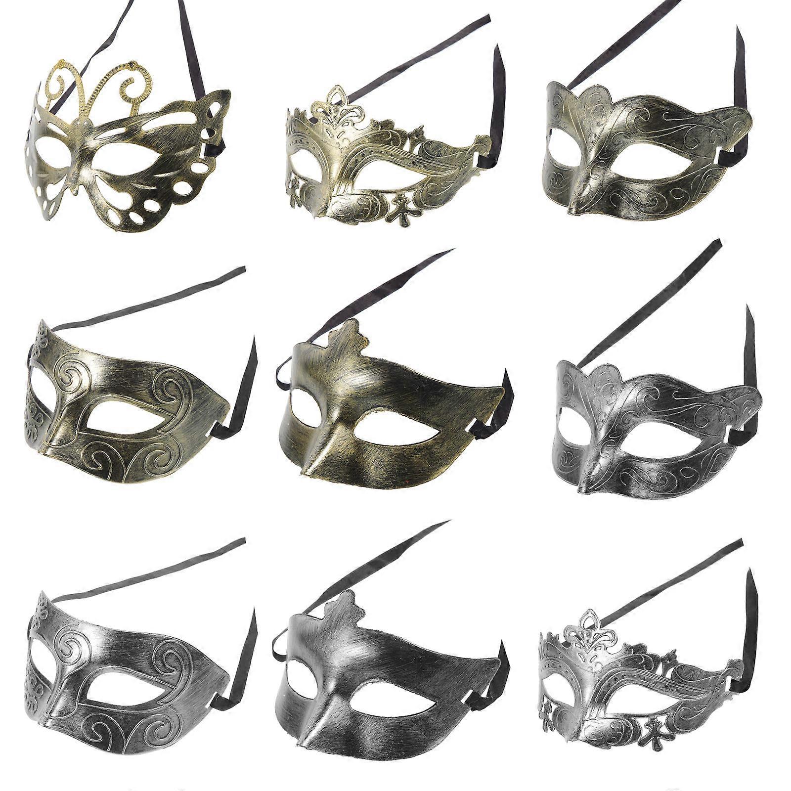 Carnival Masquerade Mask Costume Masks Assorted Color 40Pcs