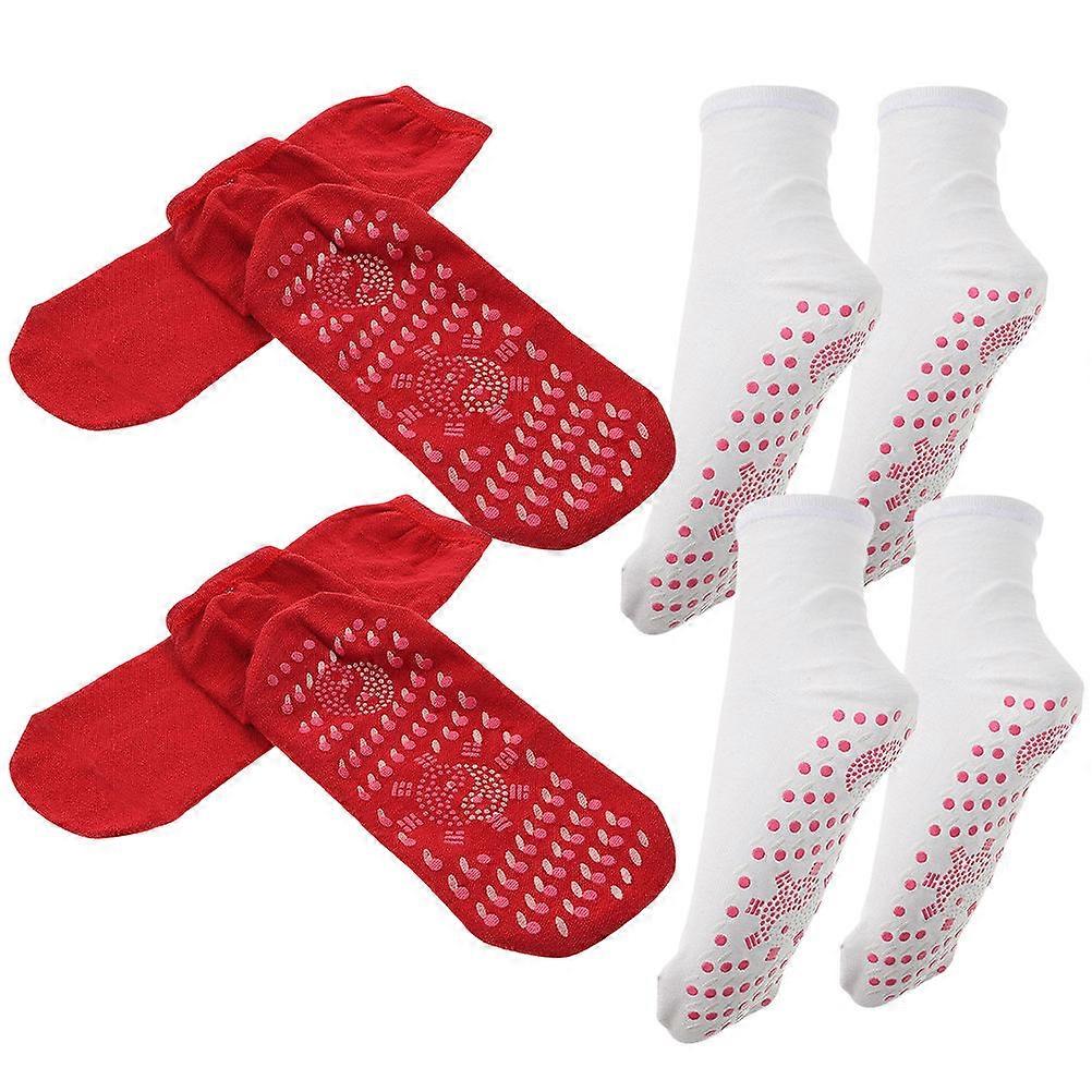 Self Heating Socks Neutral Anti Slip Design Winter Skiing Climbing Foot Massage Pairs