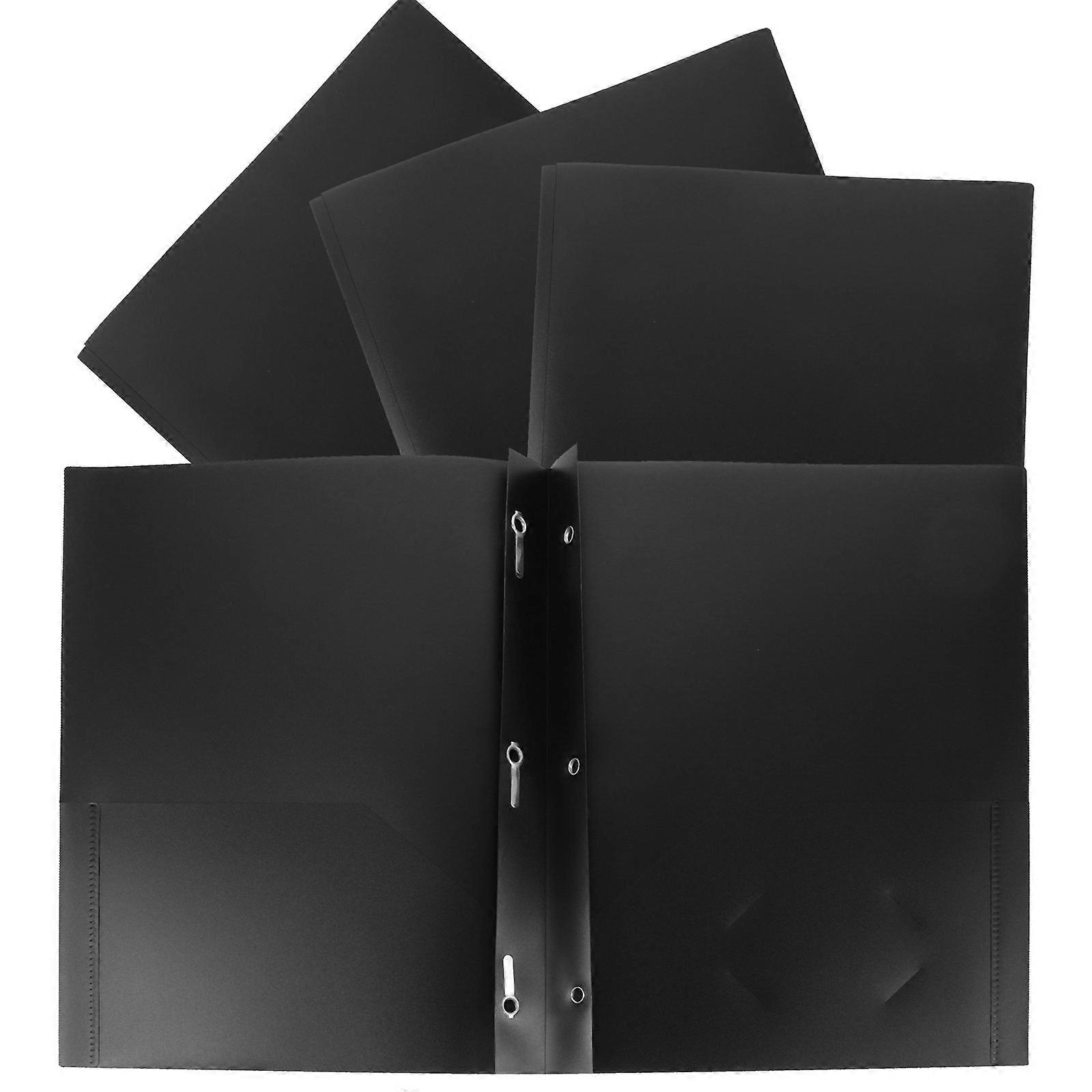 Plastic File Folder Organizer for Office Papers – 4PCS, Portable Double Pocket Storage, Easy to Clean & Maintain