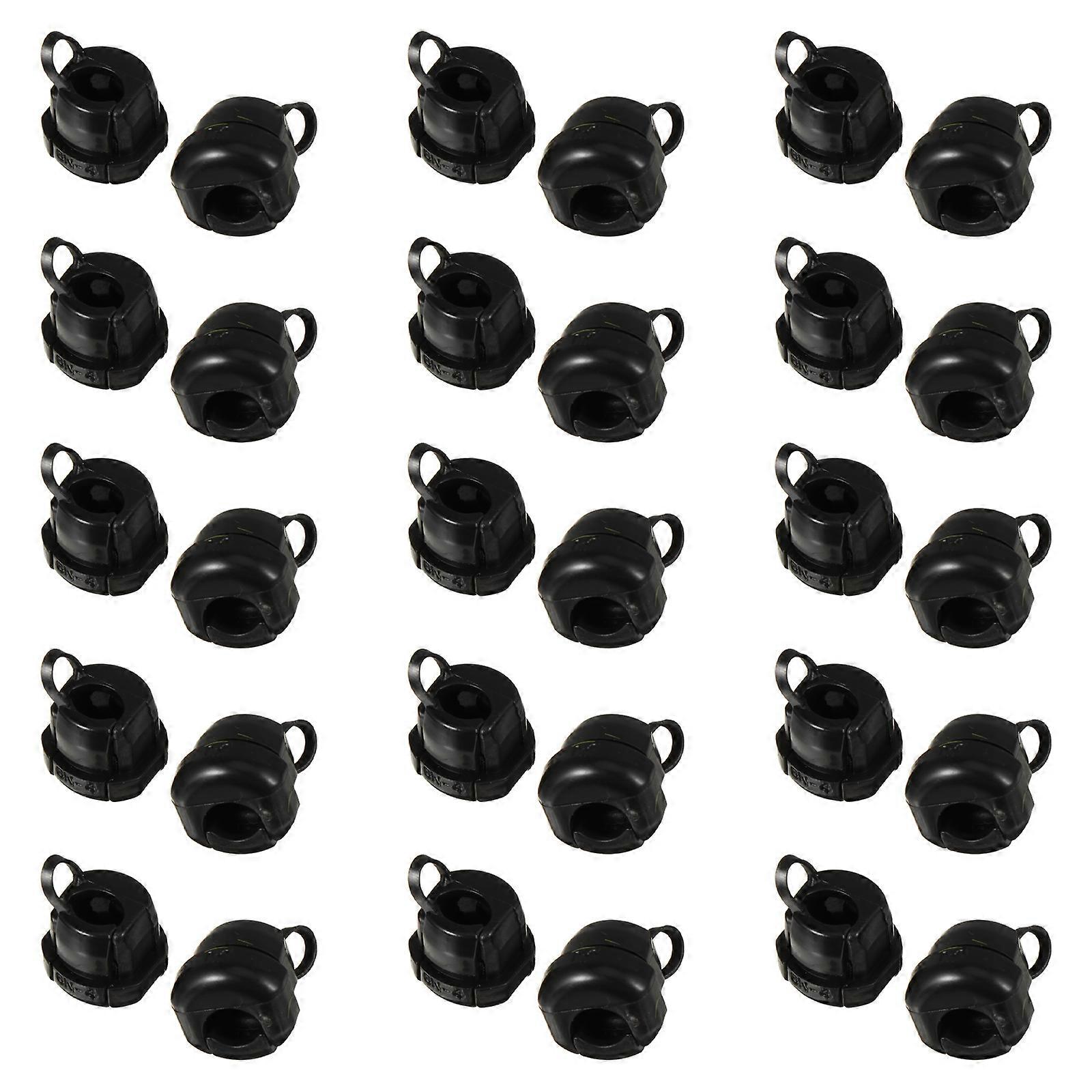 Cord Strain Relief Round Cable Wire Grommet Wire Insulation Cable Protection 50Pcs