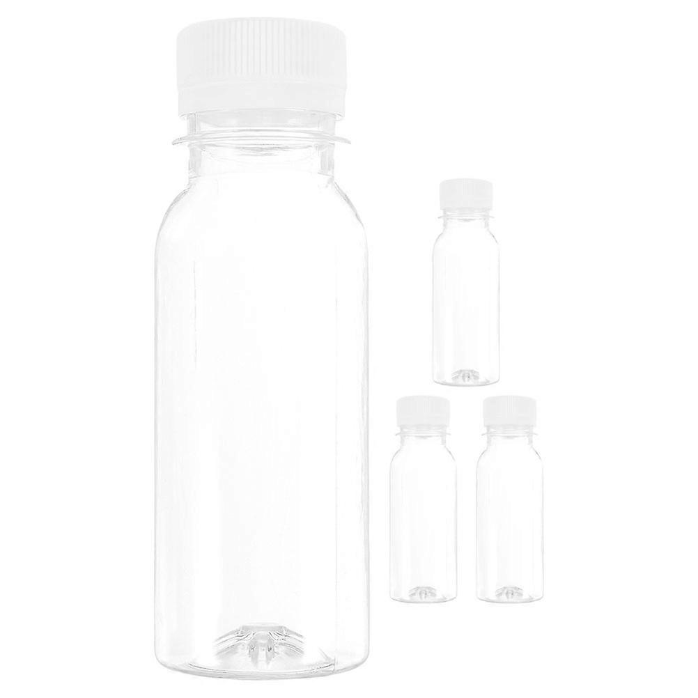 Juice Bottles Empty Small Plastic Bottles For Liquids Daily Use 4Pcs