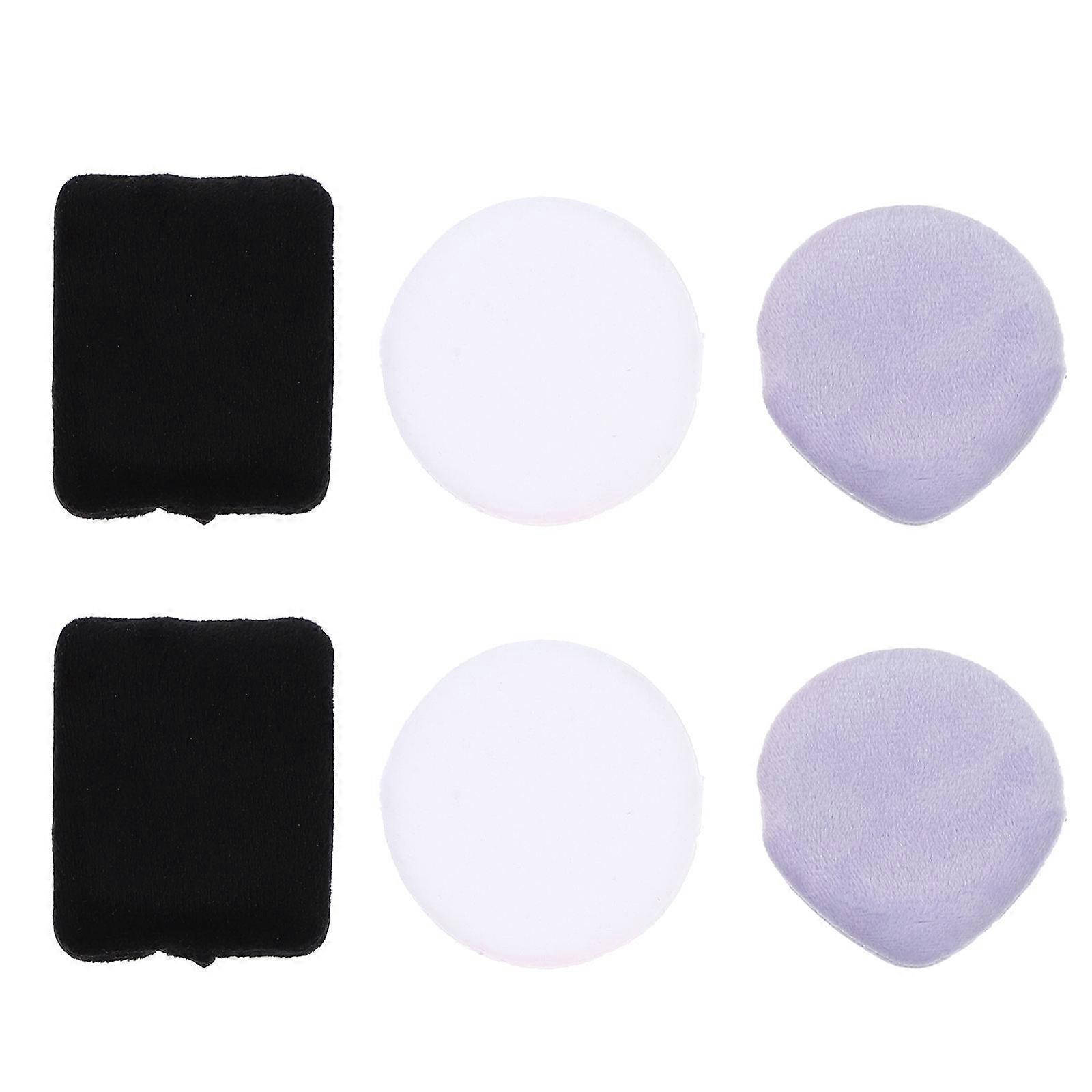 Make Up Puff Powder Puff (Cosmetics) Facial Details 2.12x2.04x0.24in 6Pcs