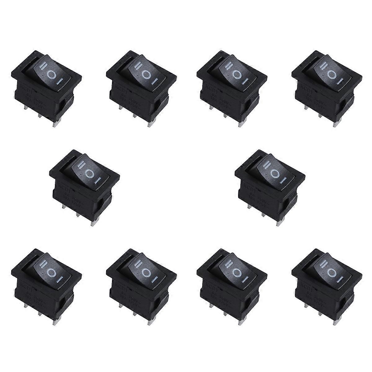 SPDT 3 Position Snap In Boat Rocker Switch AC 250V/6A 125V/10A