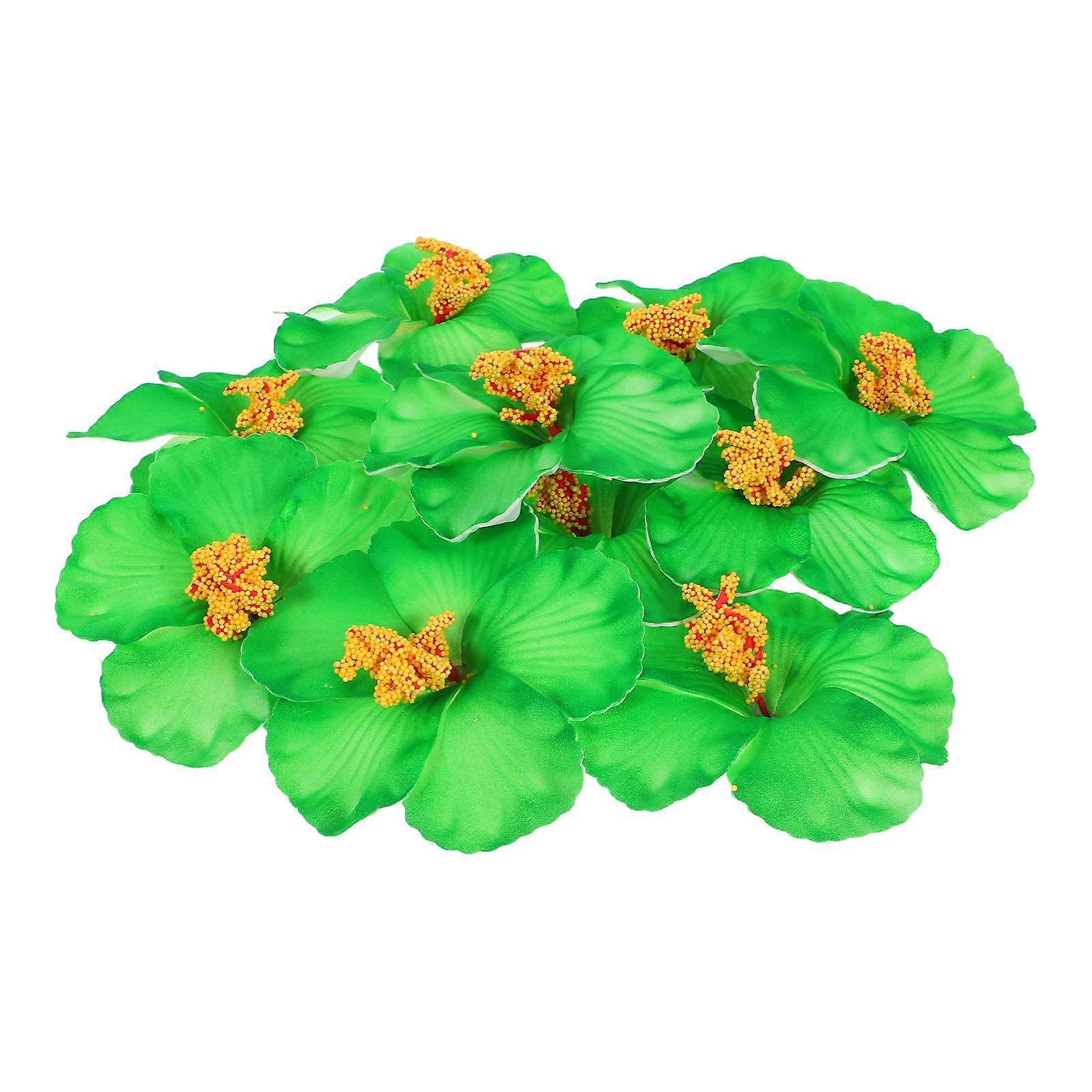 Hibiscus Artificial Flowers Decorative Flowers EVA Material 10Pcs