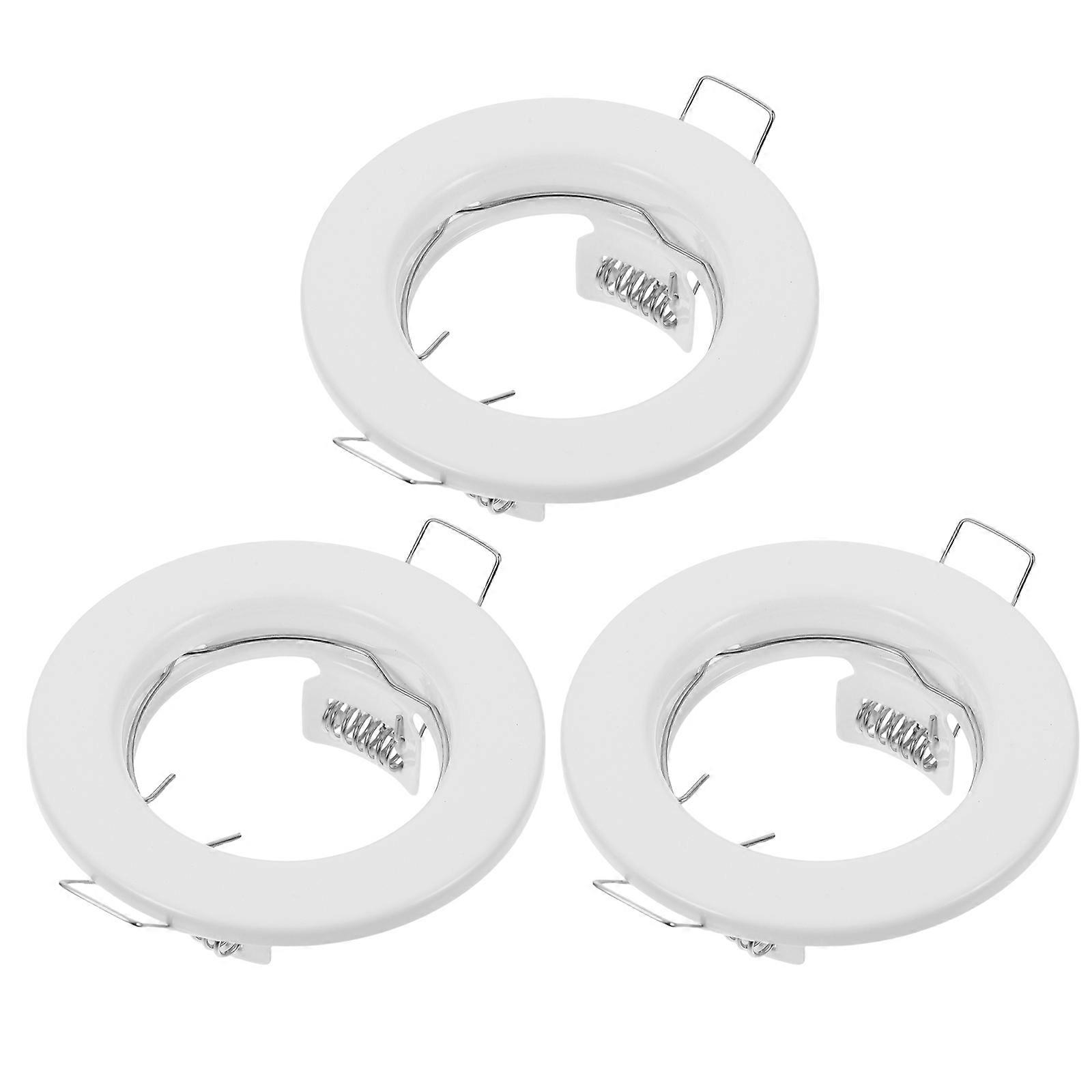 Light Fixture Recessed Light Fixture Frames Ceiling Lights White 8.00X8.00X3.10CM Lighting 3Pcs