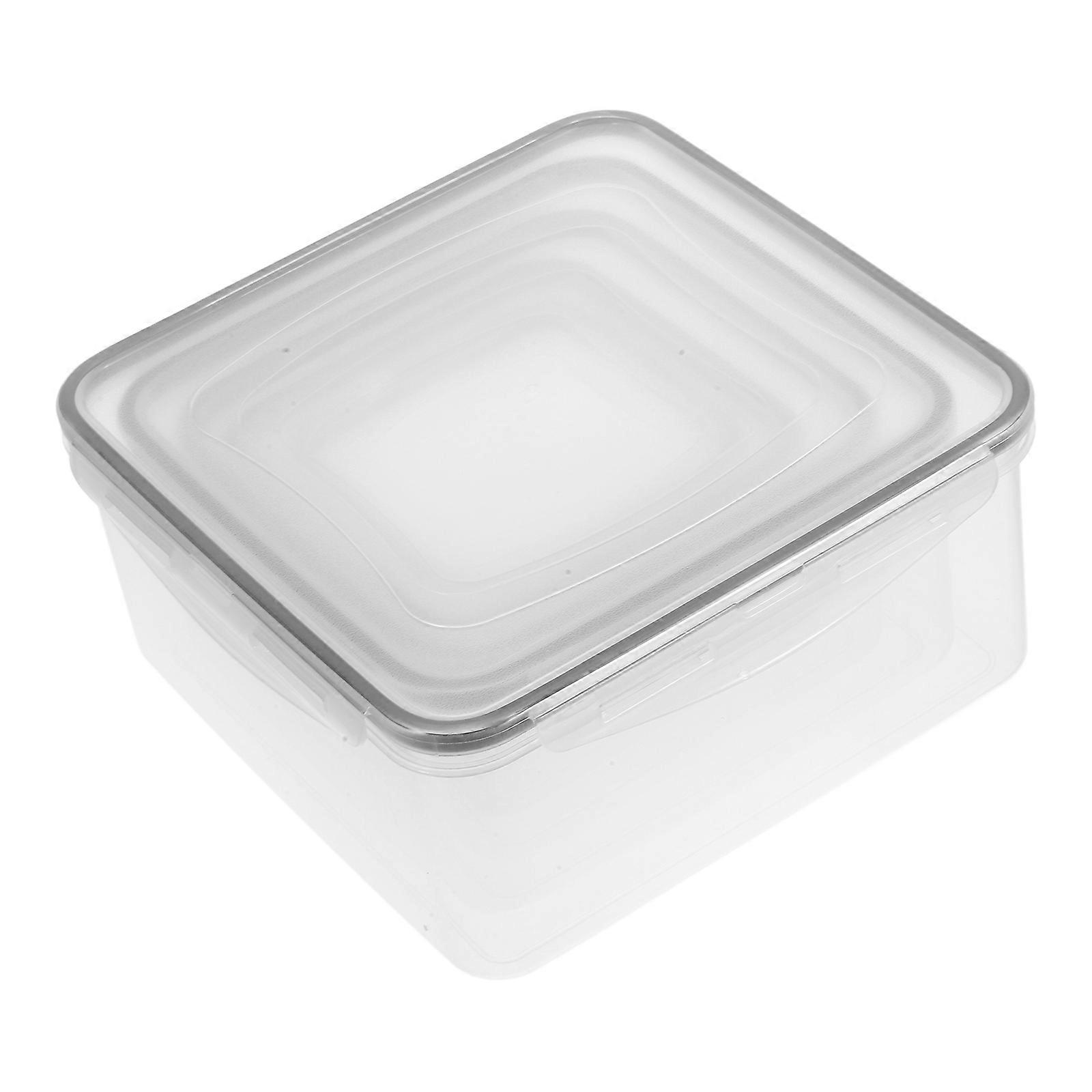 Food Storage Meal Prep Containers Leakproof Portable Square Transparent 5Pcs