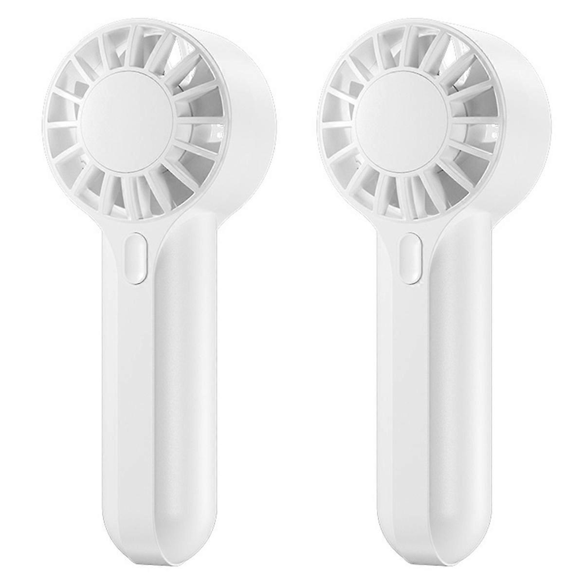 2X USB Rechargeable Mini Handheld Fan Portable Outdoor High Speed Large Airflow Handheld Small Fan