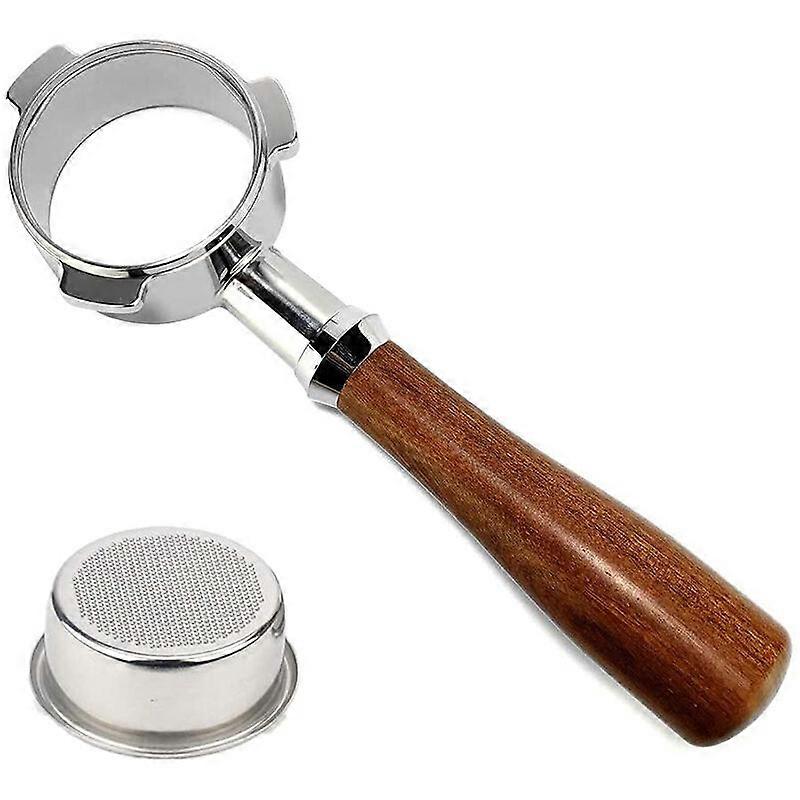 54mm Bottomless Coffee Filter Holder with Basket, Stainless Steel Machine Replacement for 870.