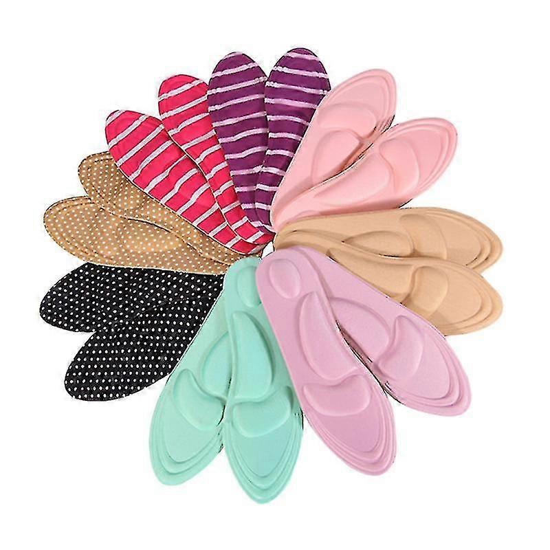 3pair Women's 4D Massage Decompression Arch Bow Cushion, Comfortable Support for Feet