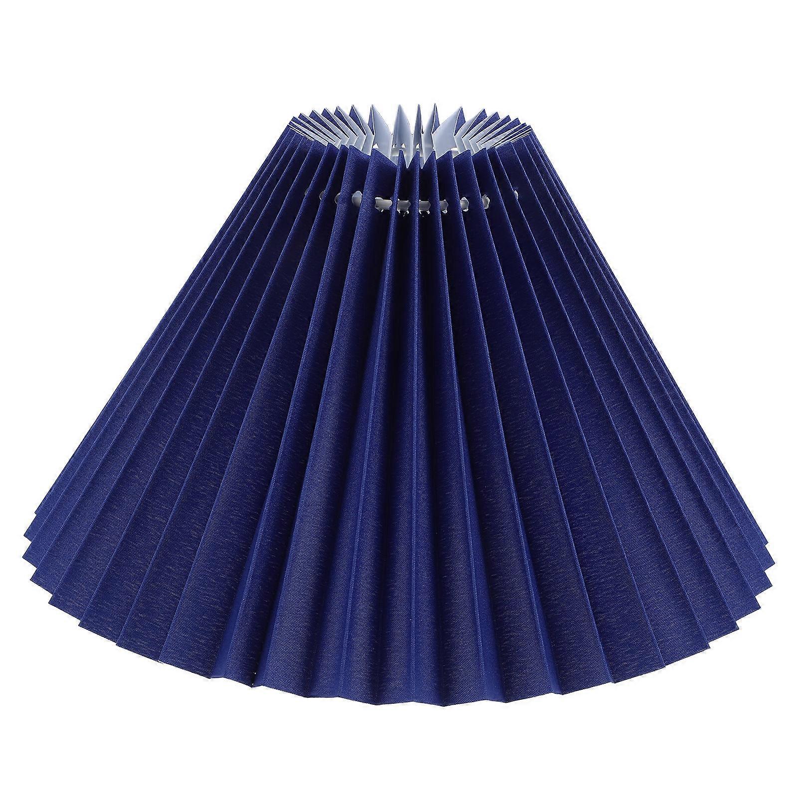 Pleated Lampshade Cover Replacement Lamp Shade Simple Pleated Design Create Warm Atmosphere Iron Material 1Set