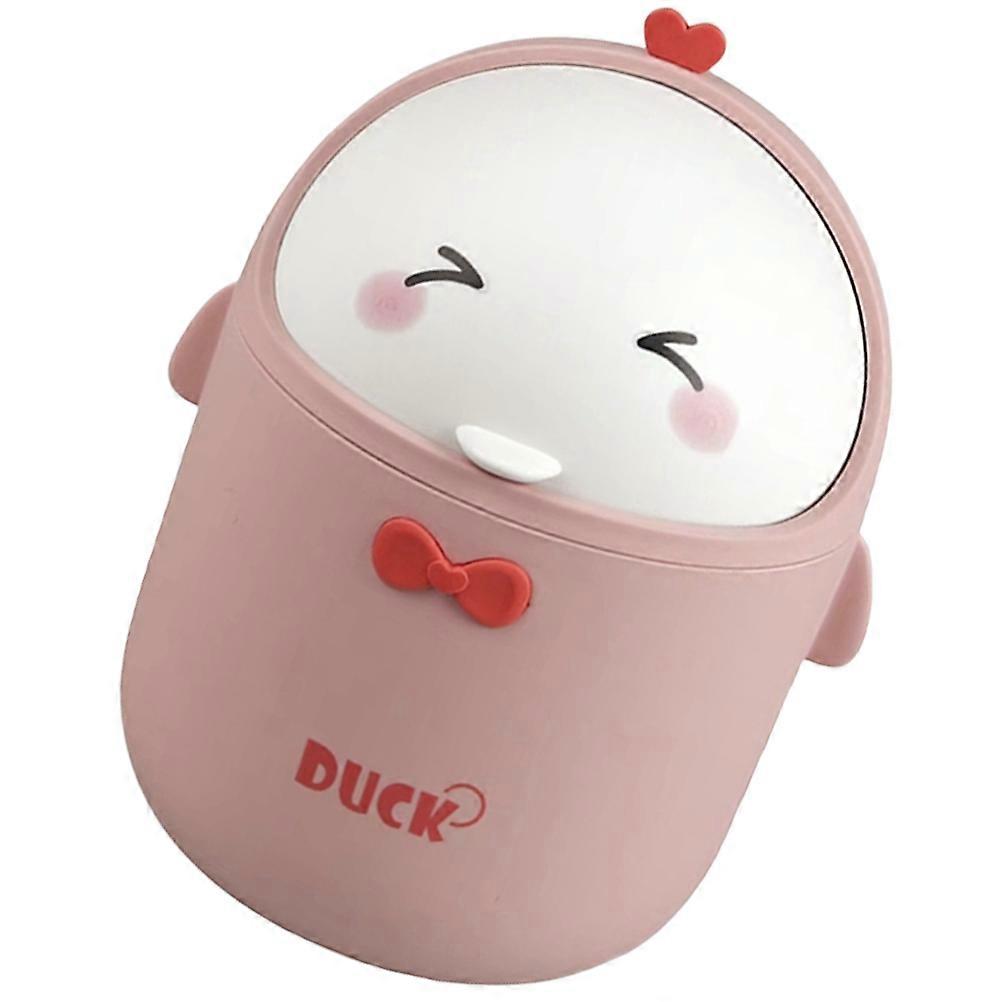 Mini Desk Trash Can Shape Space-saving Office Use 18.5X13X13CM 1Set