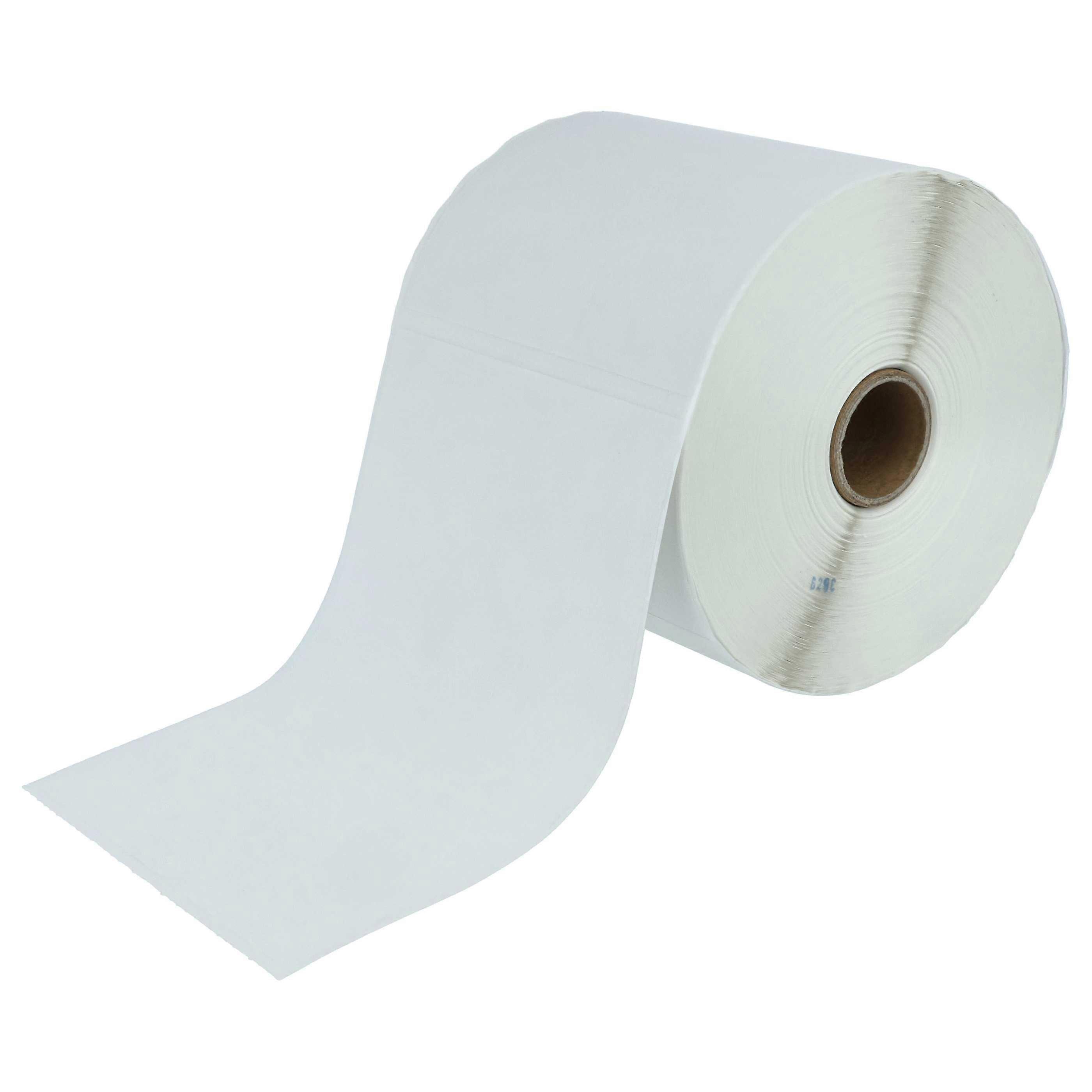Rouleau thermique vhbw 101,5 mm x 152 mm (500 étiquettes) compatible avec imprimante Godex EZ-1305, EZ-1105 - autocollant blanc