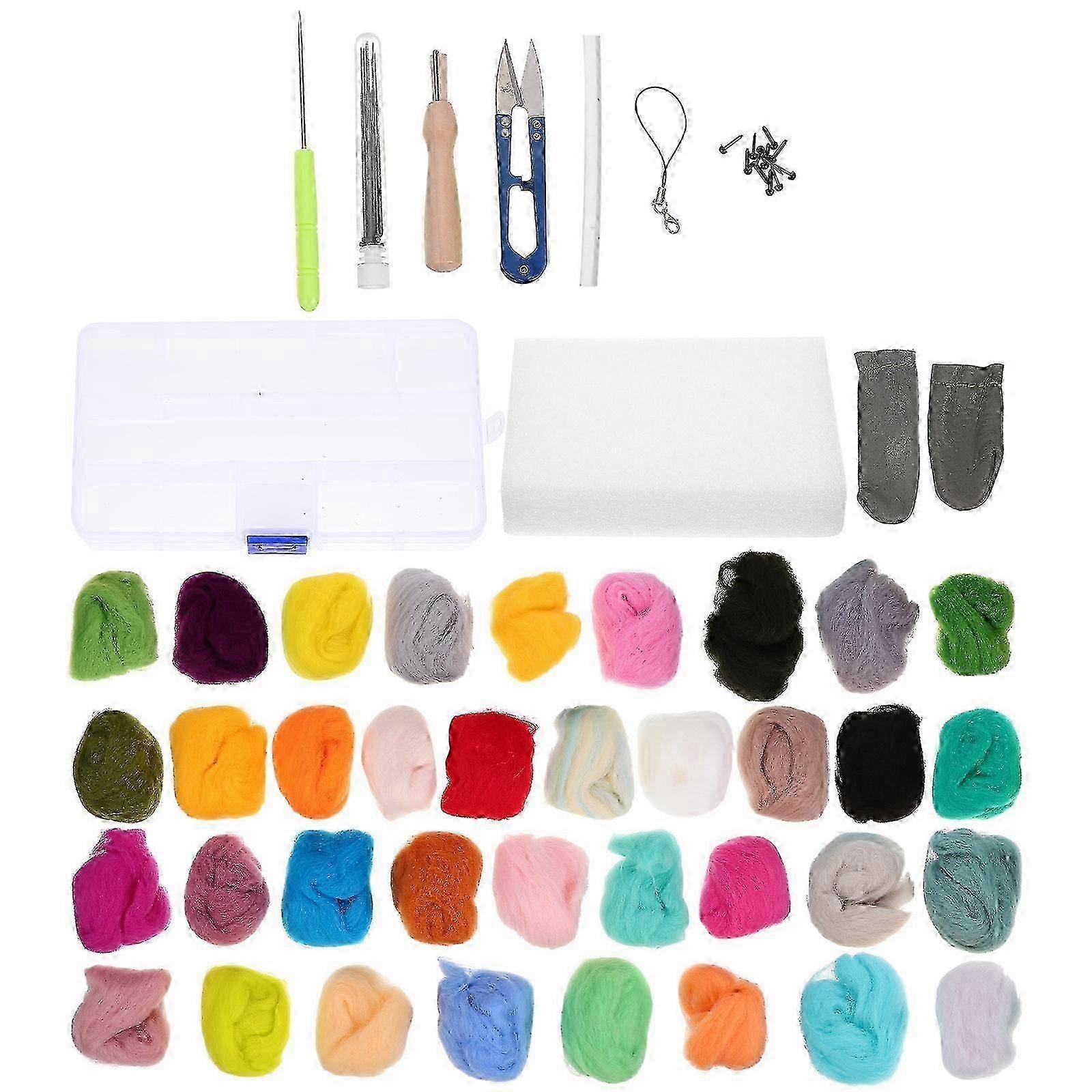 1 Set Felt Crafts Making Kit Needle Felting Supplies