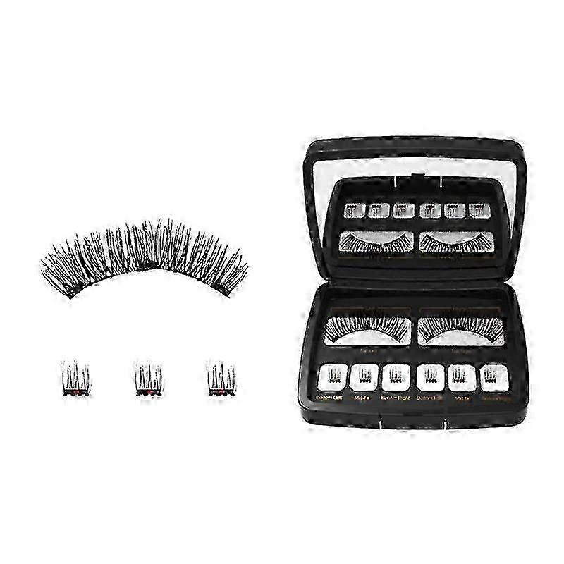 3D Natural Look Magnetisches Wimpernset ohne Kleber oder Liner