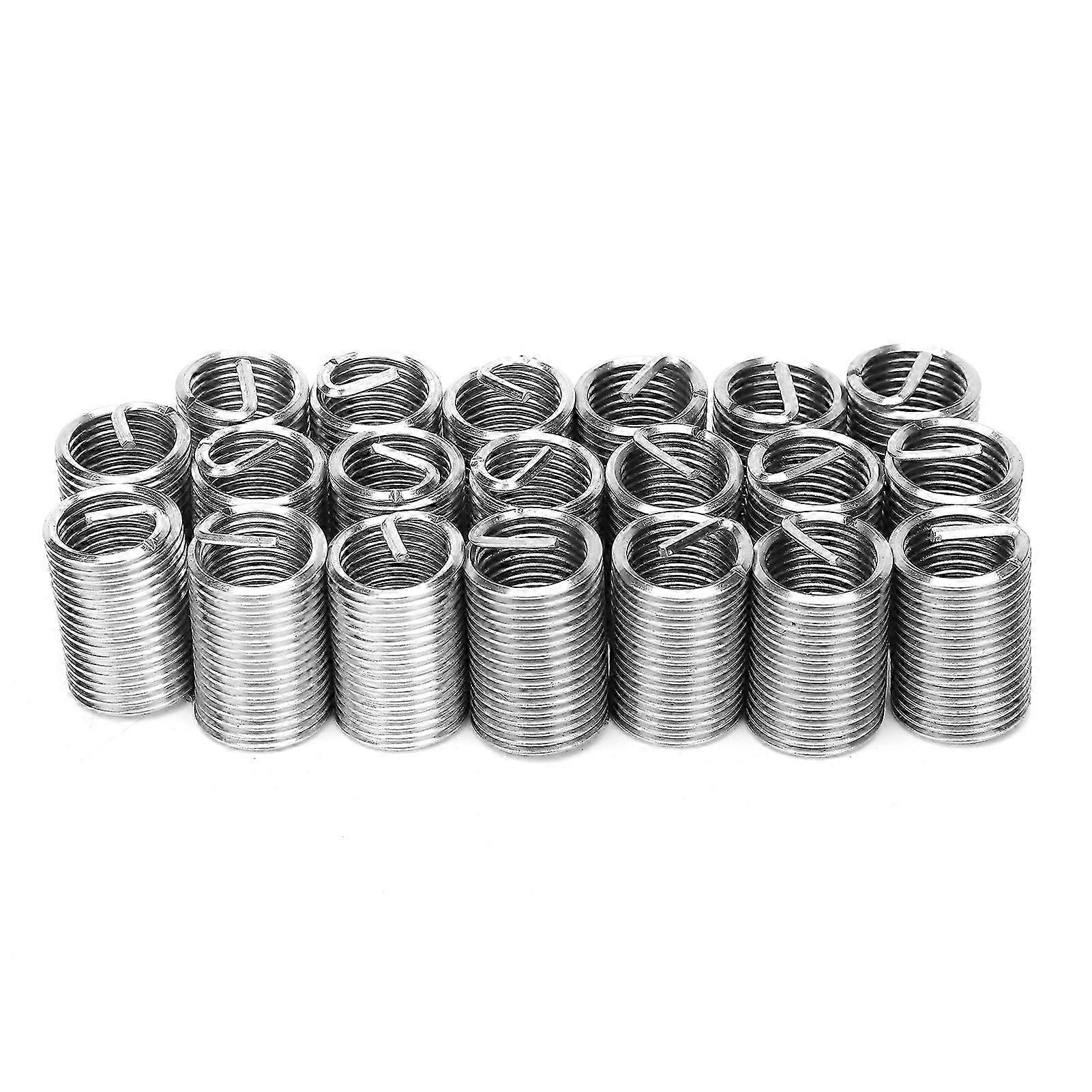 20Pcs Filetage Réparation Manchon Douille Vis Acier Inoxydable Fil Filetage Insert M12 x 1.5 2.5D