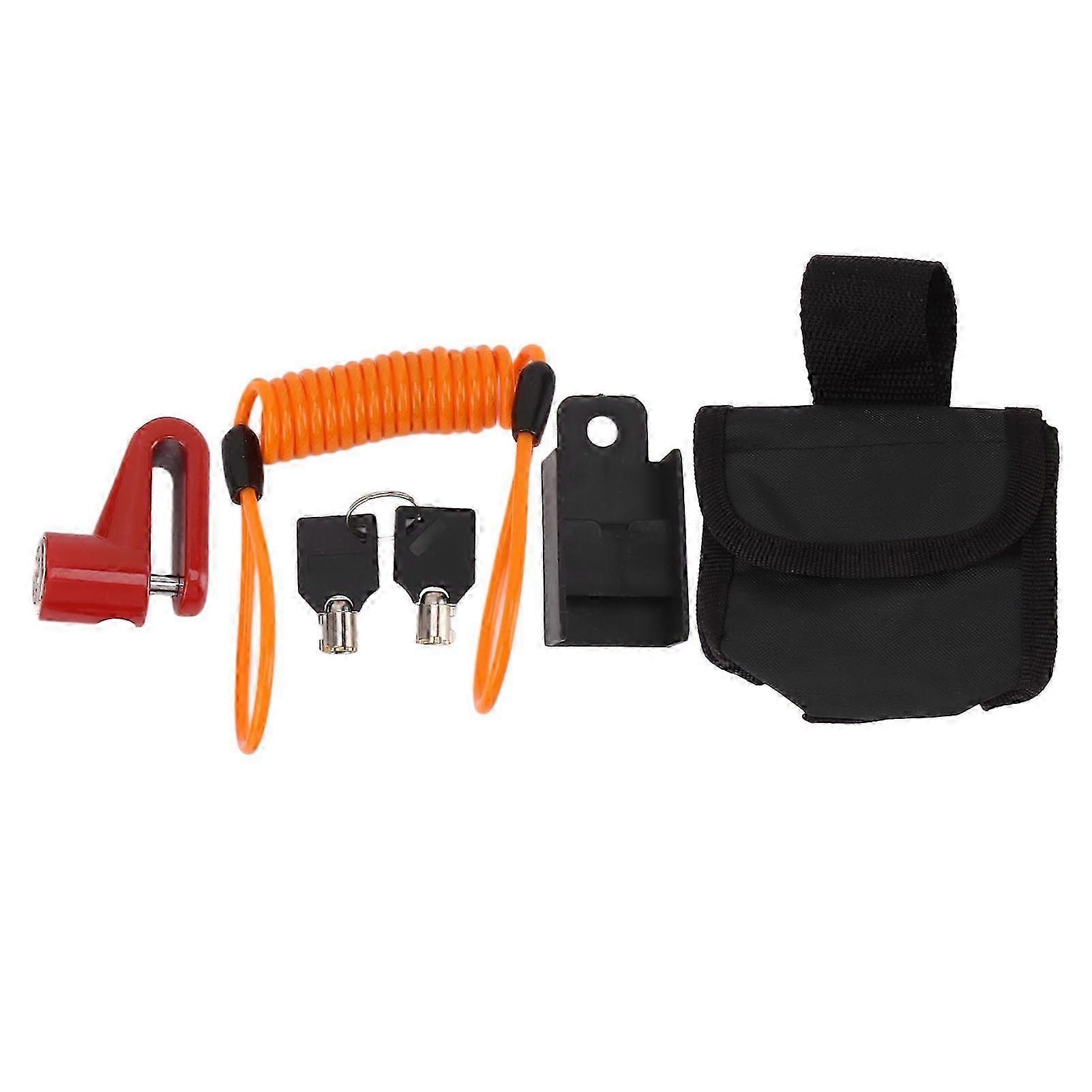 Waterproof Alarm Disc Brake Lock for Preventing Theft - Versatile Security Lock for Motorbikes and Bicycles