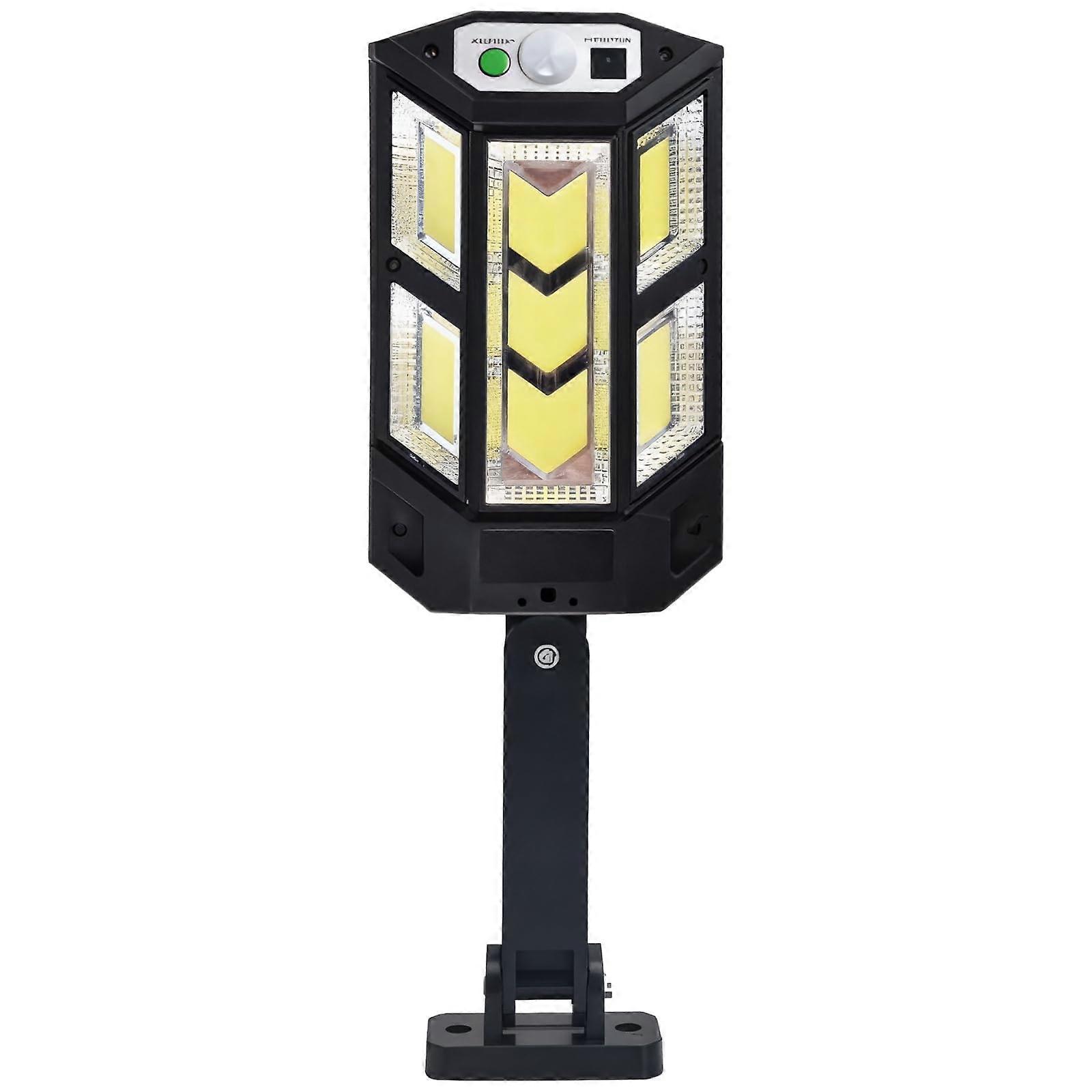 Hexagonal Solar Motion Light, Remote Control, LED Security Lamp, for Outdoor Use, Waterproof Yard Light, 3 Lighting Modes
