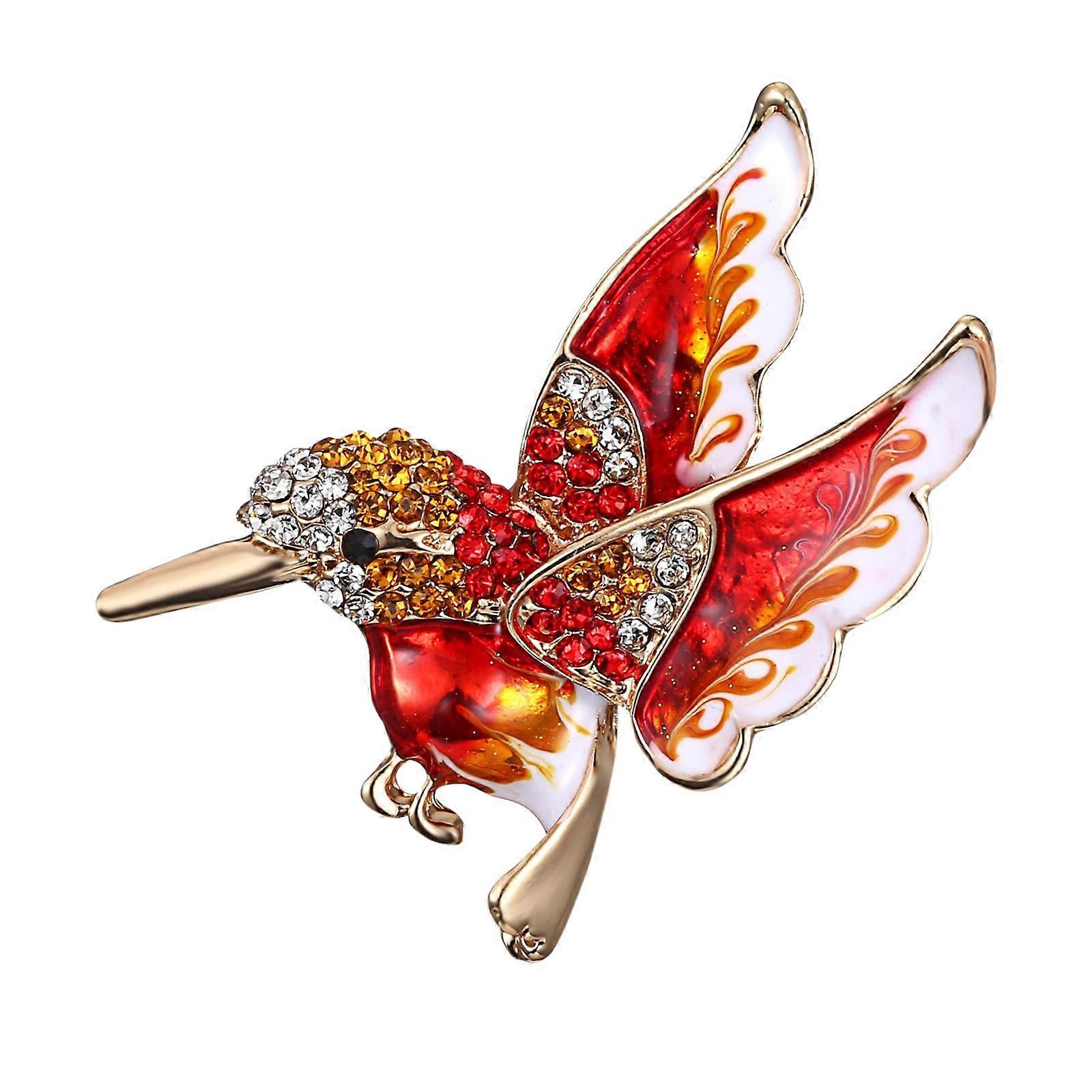 Brosche Pullover Schal Clip Geschenk Rot Einheitsgröße Strass Pin für Öl der Mutter Ankerbrosche