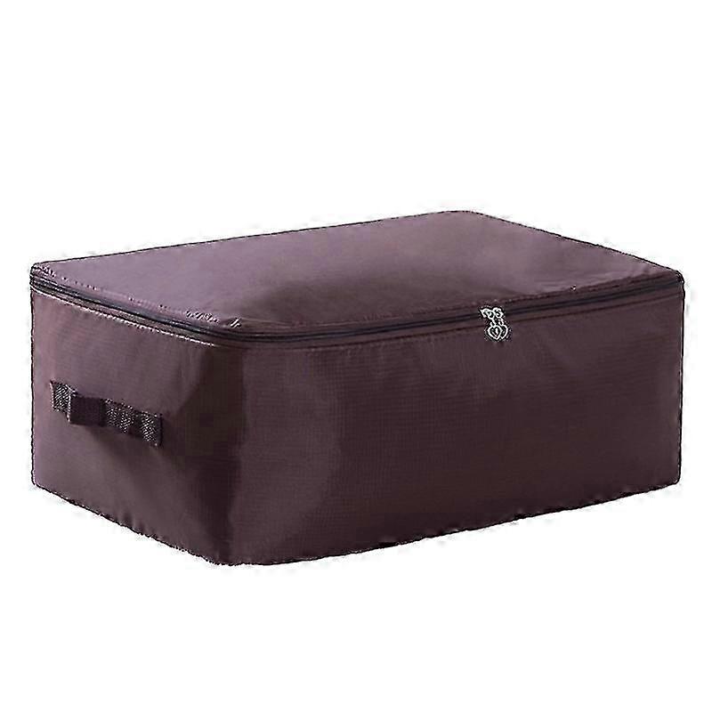 Space-saving Quilt Storage Bag with 2-Way Zipper for Blankets and Clothing Organizer