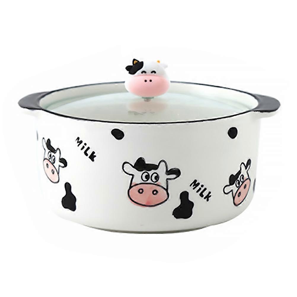 Delicate Soup Bowl Ceramic Tableware Multi- .07x5.89x4.32in 1Set