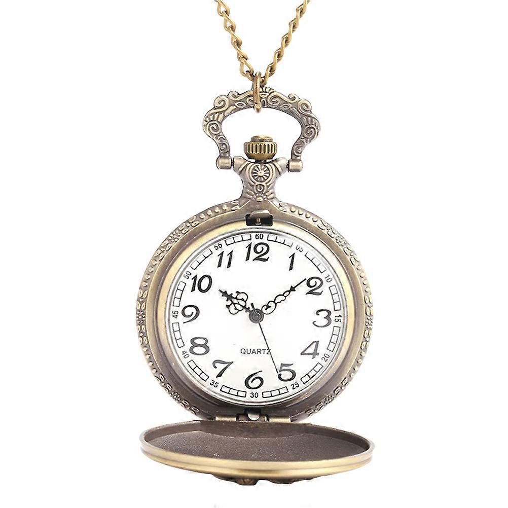 Lightweight Pocket Watch with Chain for Daily Wear Zinc Alloy Round Shape 1Pc