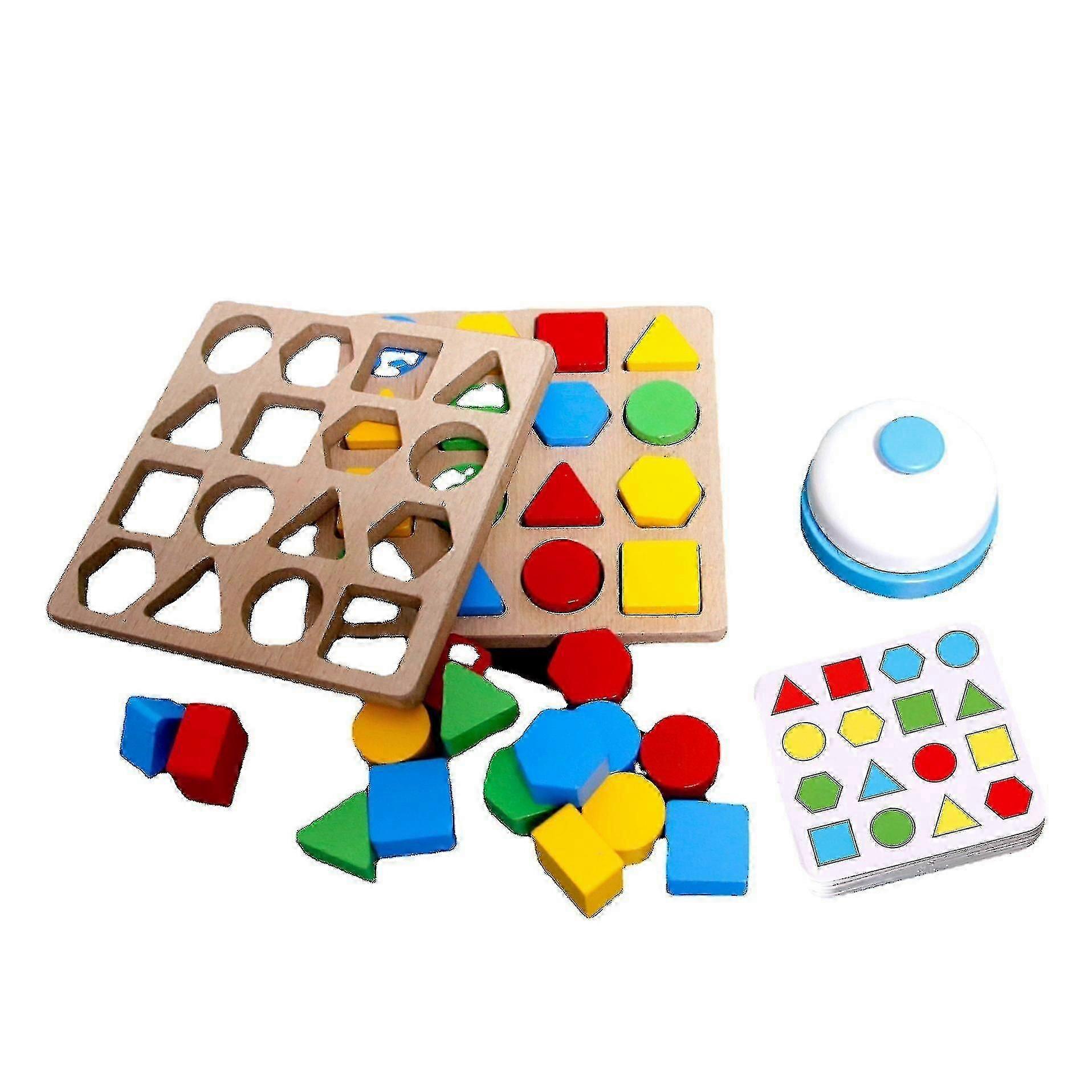 Geometric Shape Matching Toy Children's Educational Early Learning Matching Parent-child Interactive Tabletop Matchmaking Game