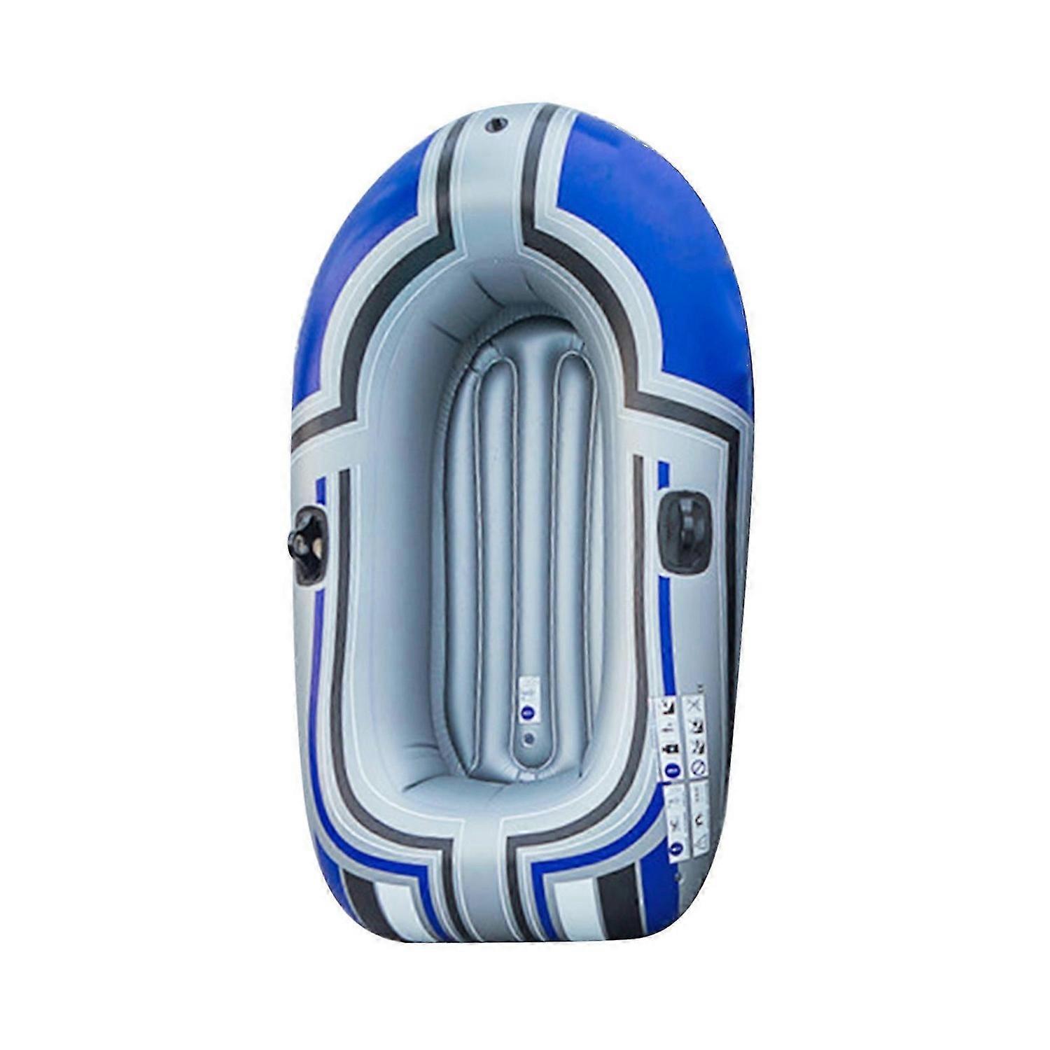 سلسلة القوارب القابلة للنفخ ، قوارب الكاياك السميكة القابلة للنفخ ، قوارب الكاياك قارب الصيد ، شخص واحد اللعب المائي في الهواء الطلق الترفيه السفر قارب الصيد 150 سم (المجاديف غير متدرجة