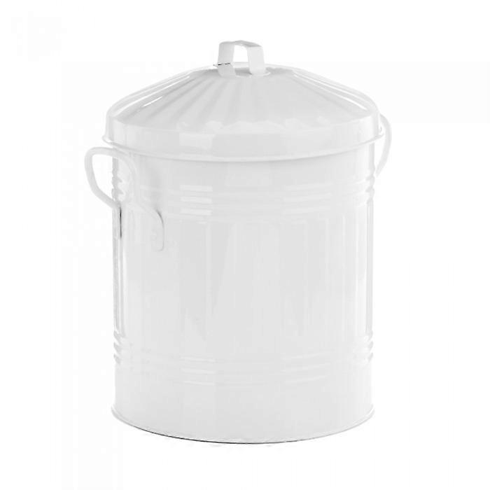 Leecroft Metall Mini Bin Weiß 12 x 10''