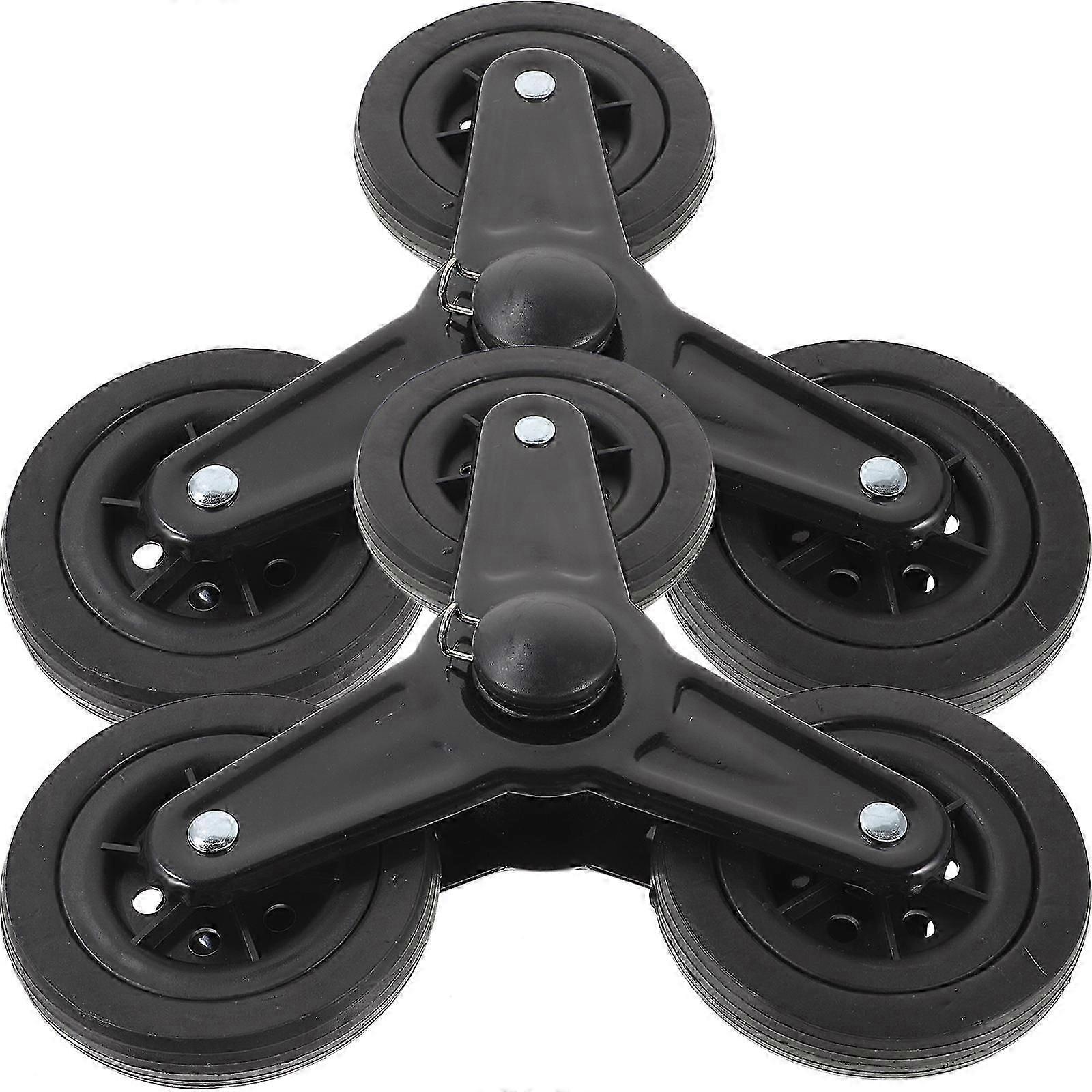 Triangle Running Wheel Castors for Reduced Wear During Stair Climbing-Good