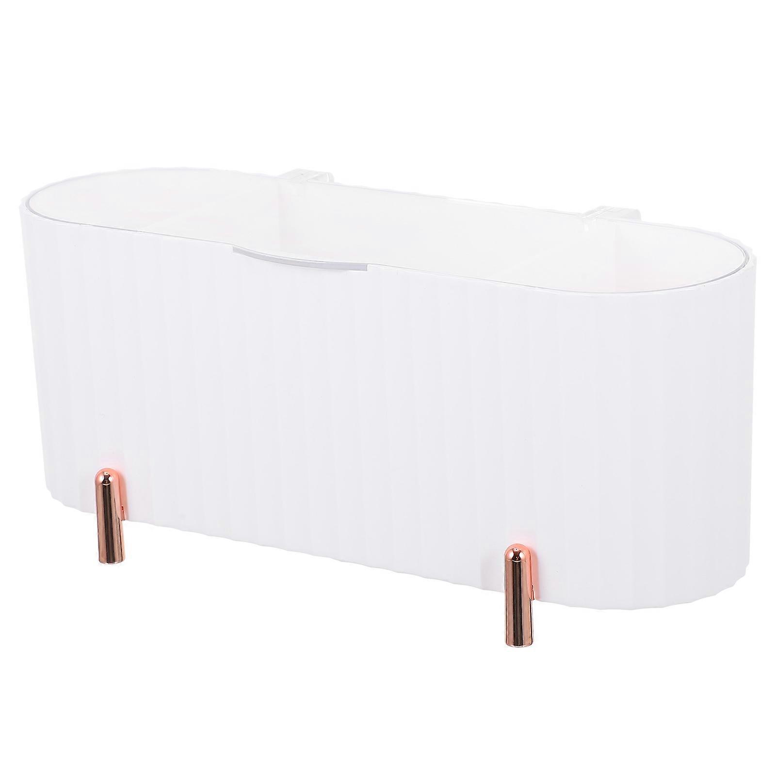 Cotton Swabs and Balls with Cotton Pads Organizer in 1 Container