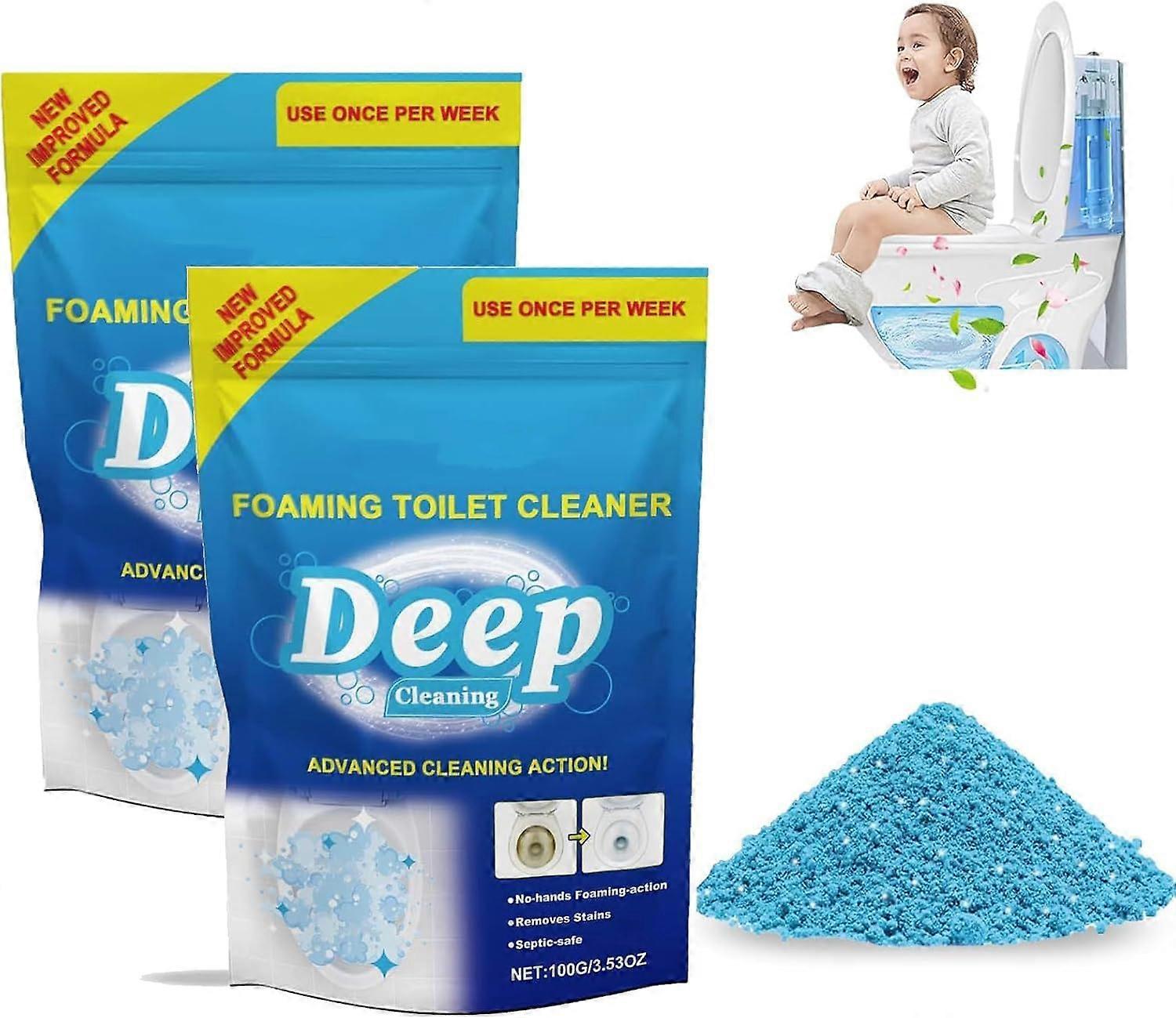 Pack of 2 Bowl Refresh Foaming Toilet Cleaner, Powerful Foaming Toilet Bowl Cleaner