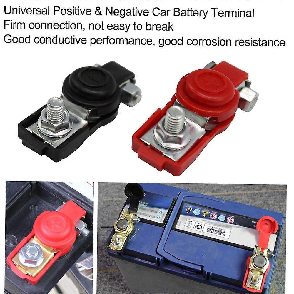 Car Battery Terminal Clamp Clip Connector Adjustable Positive Negative