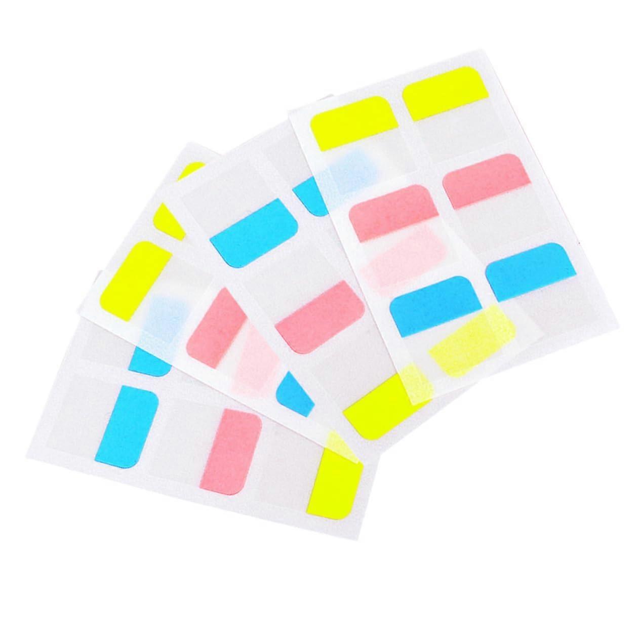 8 Sheets SelfAdhesive Index Stickers Rainbow Colours Practical Sticky Notes for School Office and Organisation Remove Clean and Easy