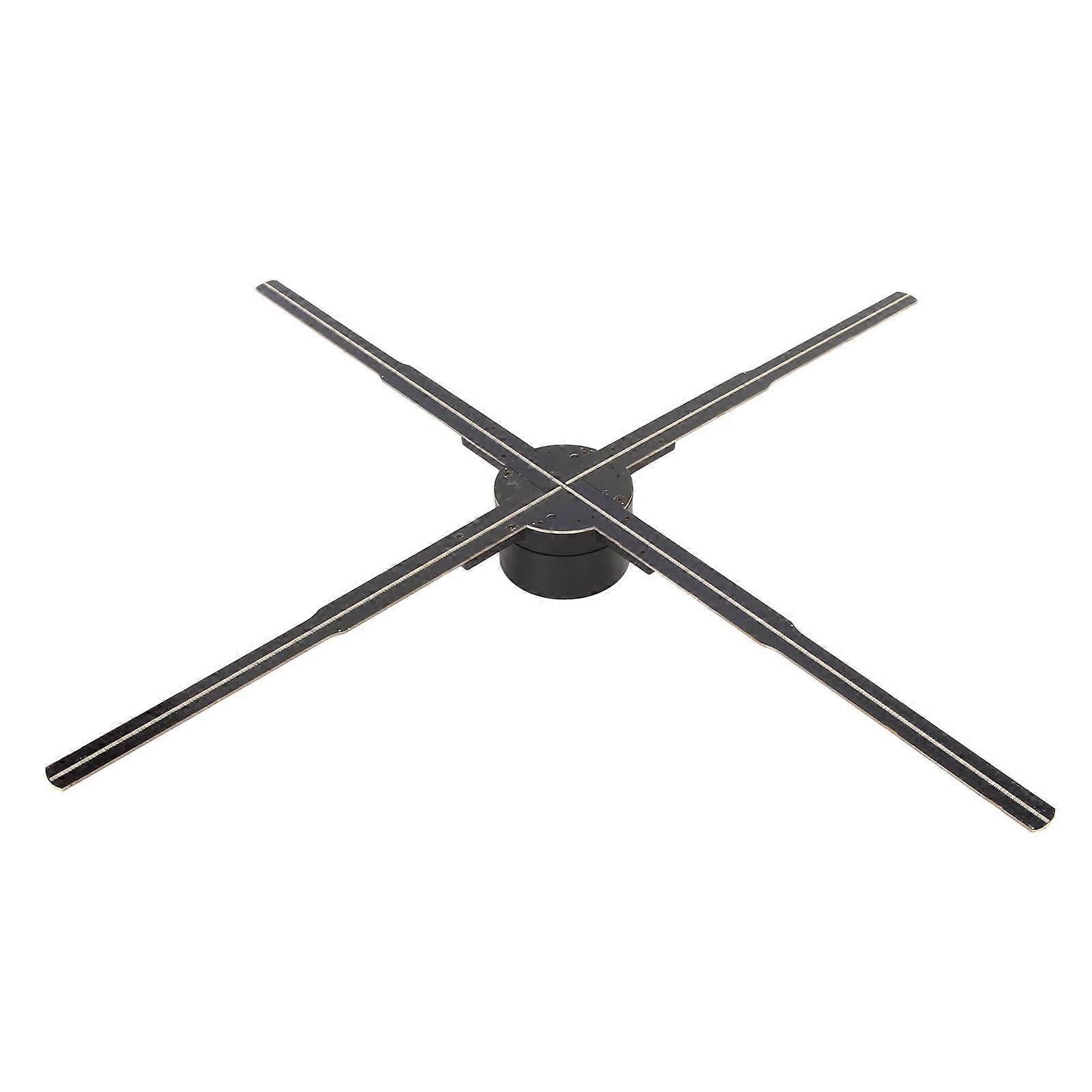 3D Hologram Fan Ultra HD 722 LED Support Phone APP PC WiFi Holographic Advertising Display with Remote 100‑240V 24.2in UK Plug 