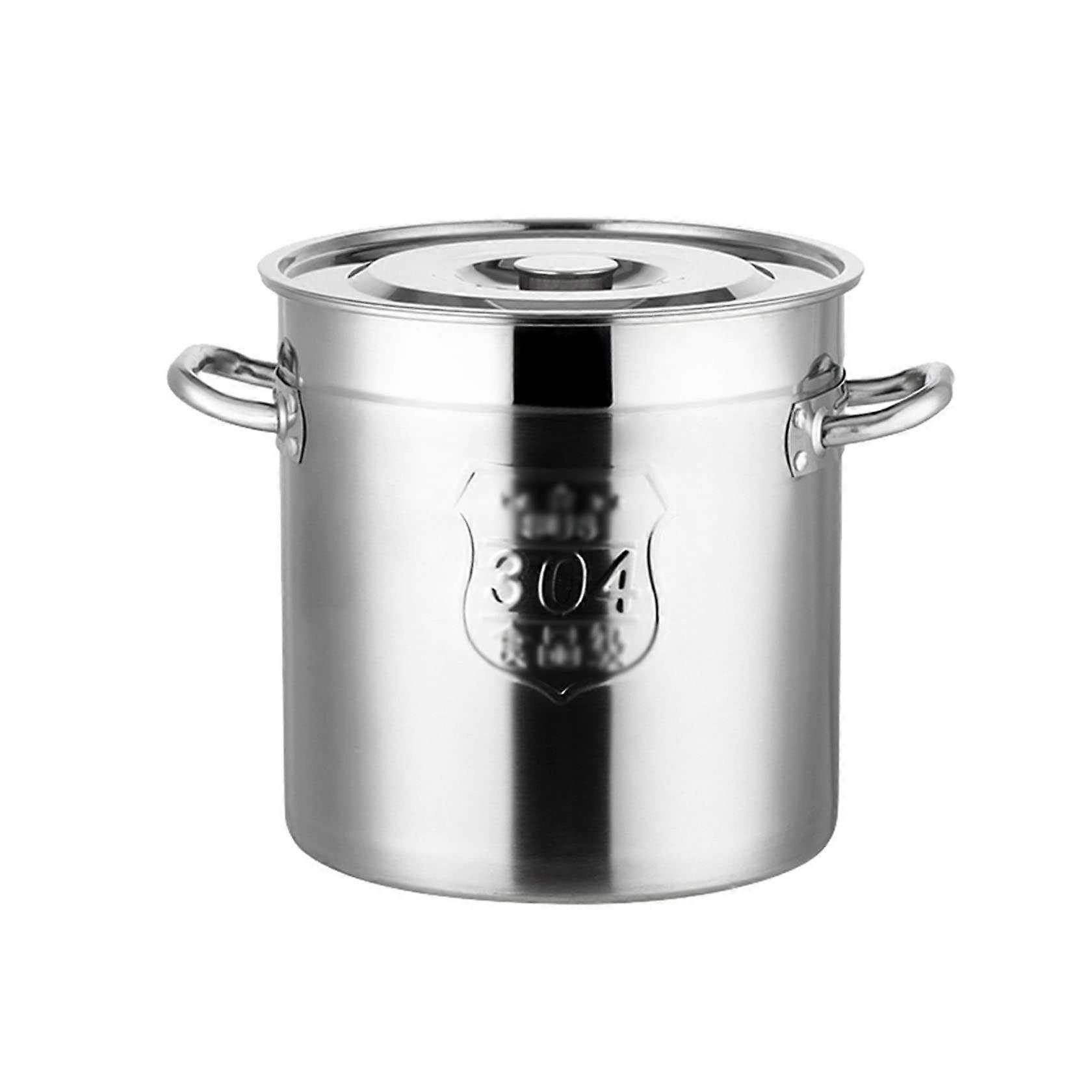 Induction Soup Pot 50x50cm, Stainless Steel 304, Compatible with Gas, Induction, Electric, and Ceramic Cooktops